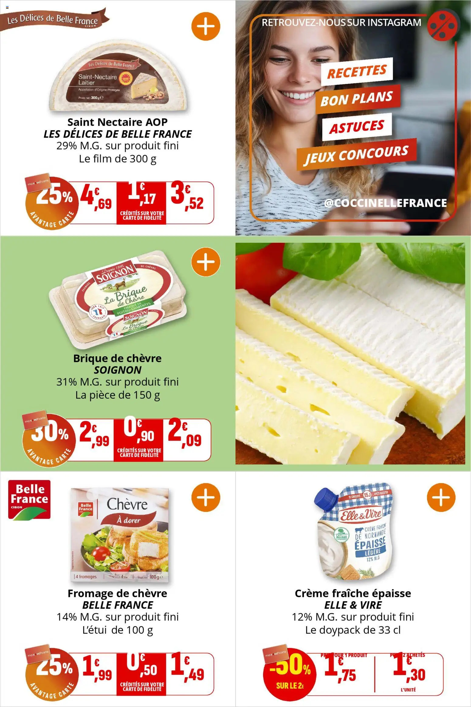 {H1} | Page: 18 | Produits: Fromage de chèvre, Fromage, Crème fraiche, Crème