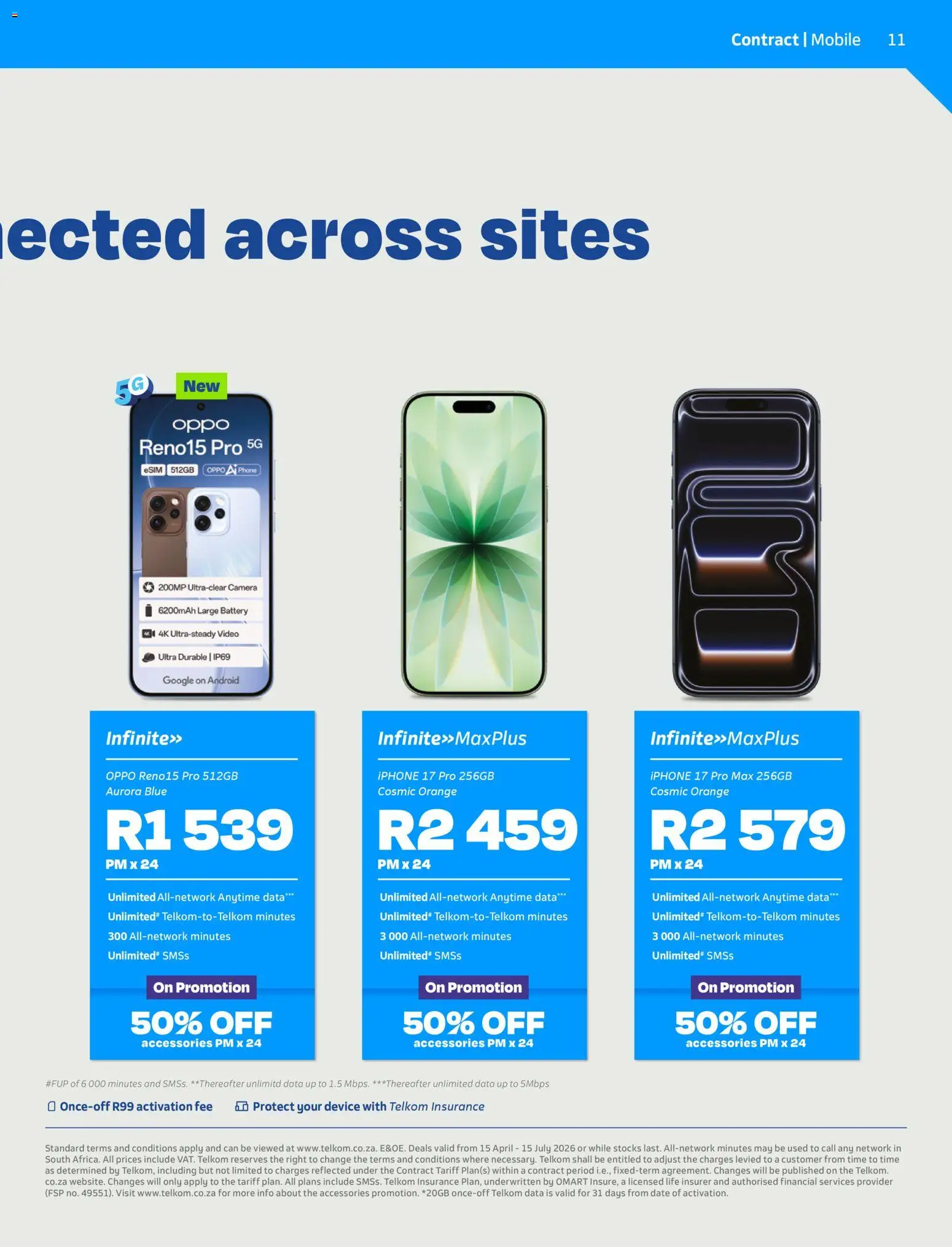 New Telkom catalogue – valid from 15.04.2026 | Page: 11 | Products: Data, Phone, Camera, Battery