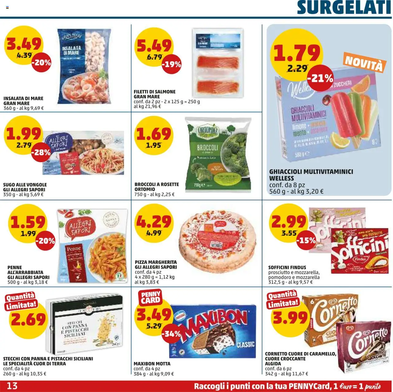 Volantino PENNY del 19.06.2025 | Pagina: 13 | Prodotti: Ghiaccioli, Cornetto, Limone, Terra