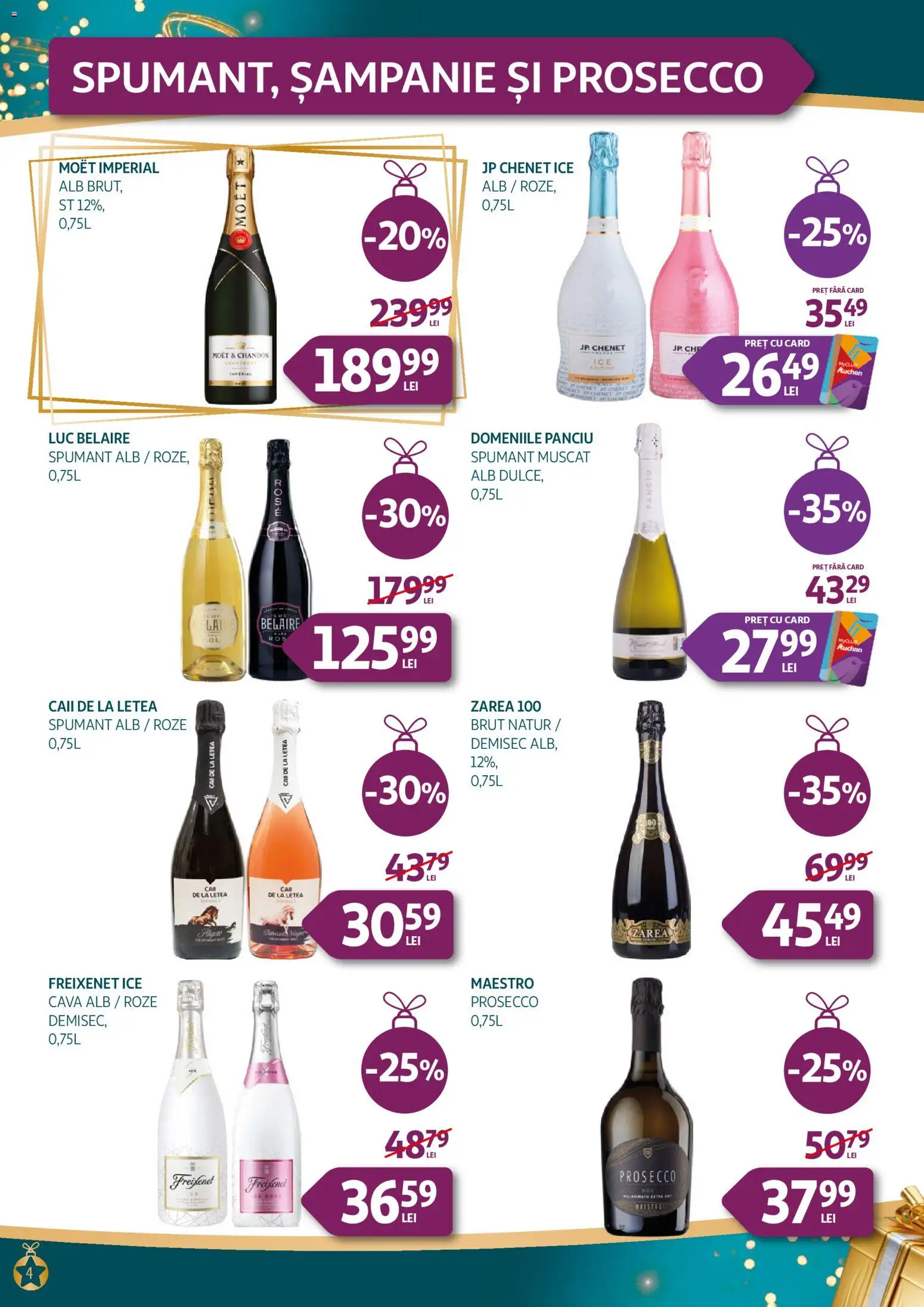 Noul catalog Auchan – valabil de la 26.11.2025 | Pagină: 4 | Produse: Prosecco