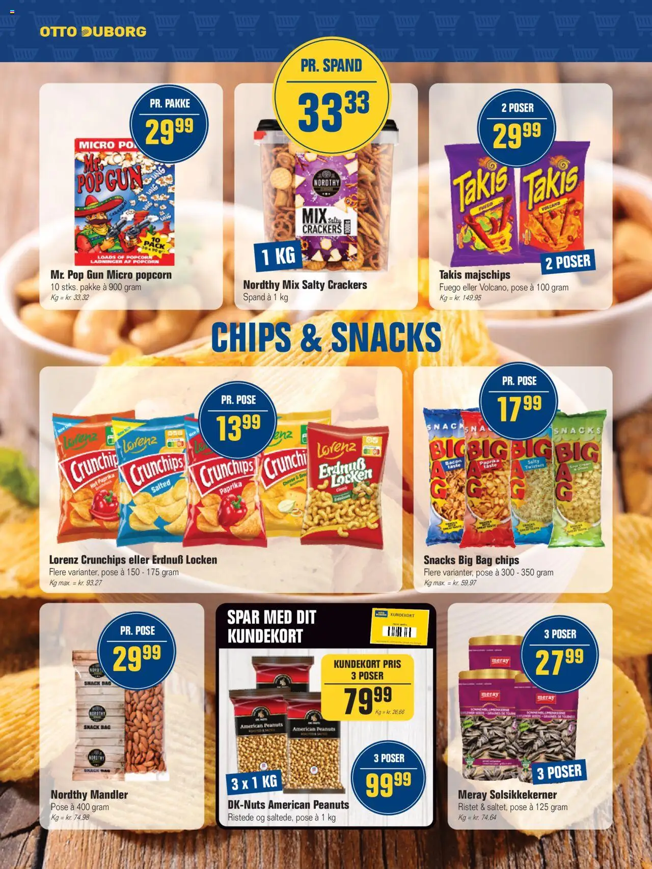 Otto Duborg Tilbudsavis gyldig fra 26.06.2025 | Side: 7 | Produkter: Chips, Peanuts, Mandler, Paprika
