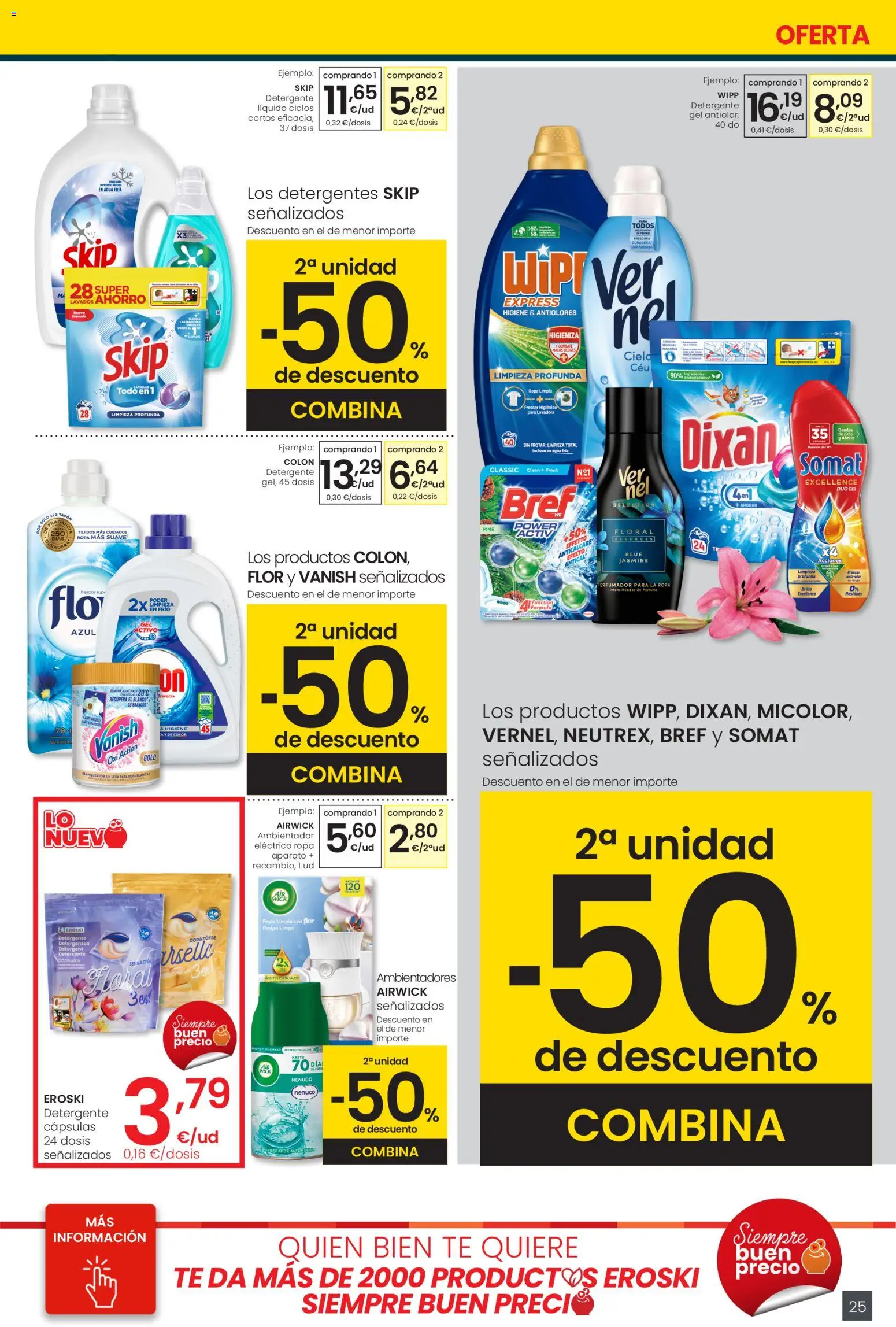 Eroski - Center │ válido desde el 29.01.2026 | Página: 25 | Productos: Perfume, Detergente, Ropa, Detergente líquido