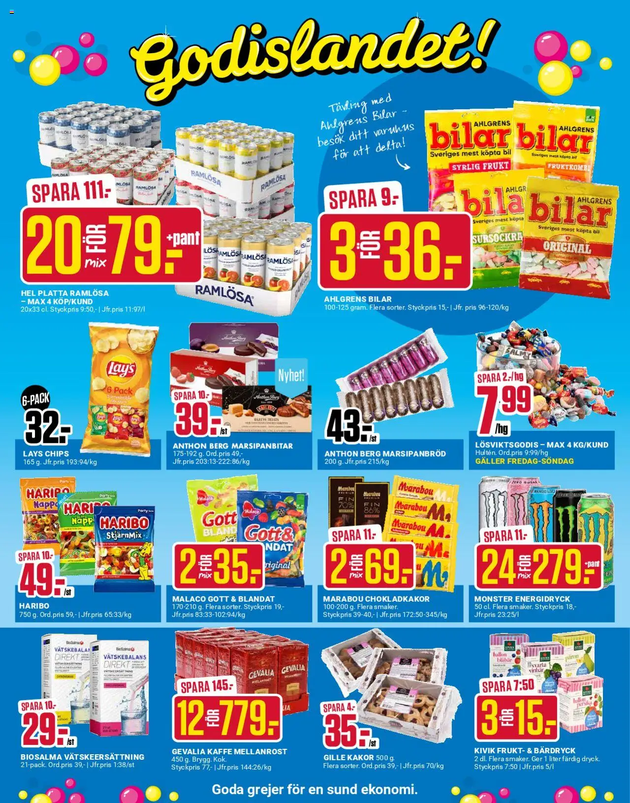 ÖoB reklamblad aktuell från 30.06.2025 | Sida: 4 | Produkter: Galler, Chips, Kaffe, Blåbär