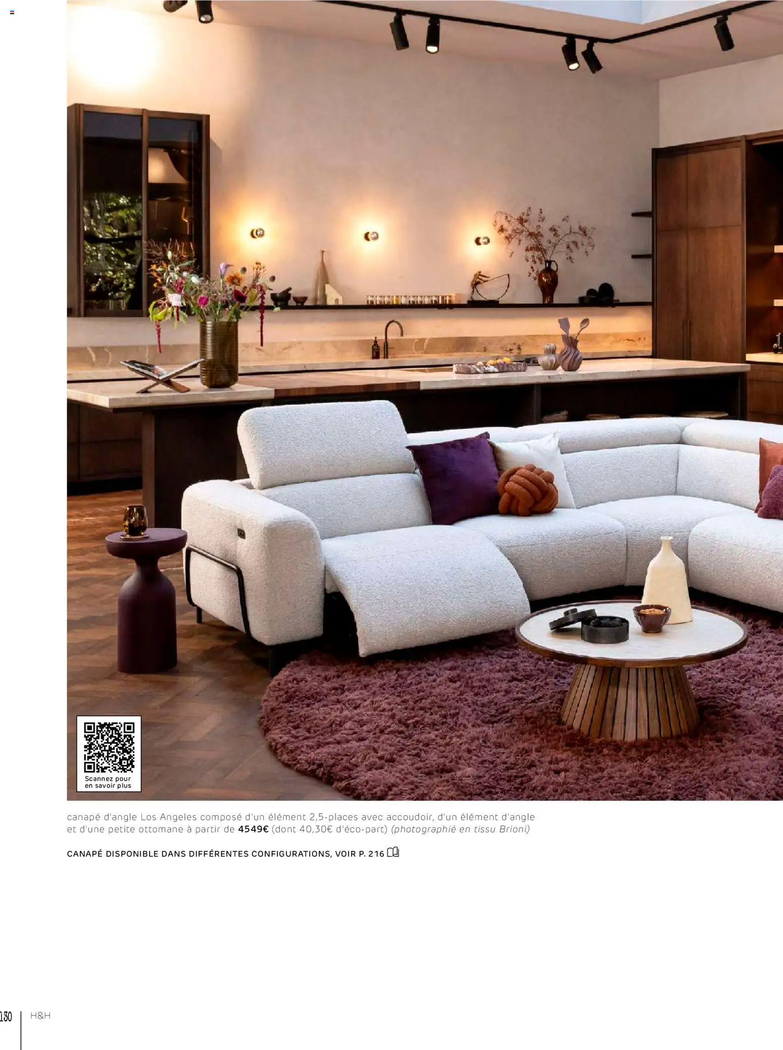 {H1} | Page: 130 | Produits: Canapé