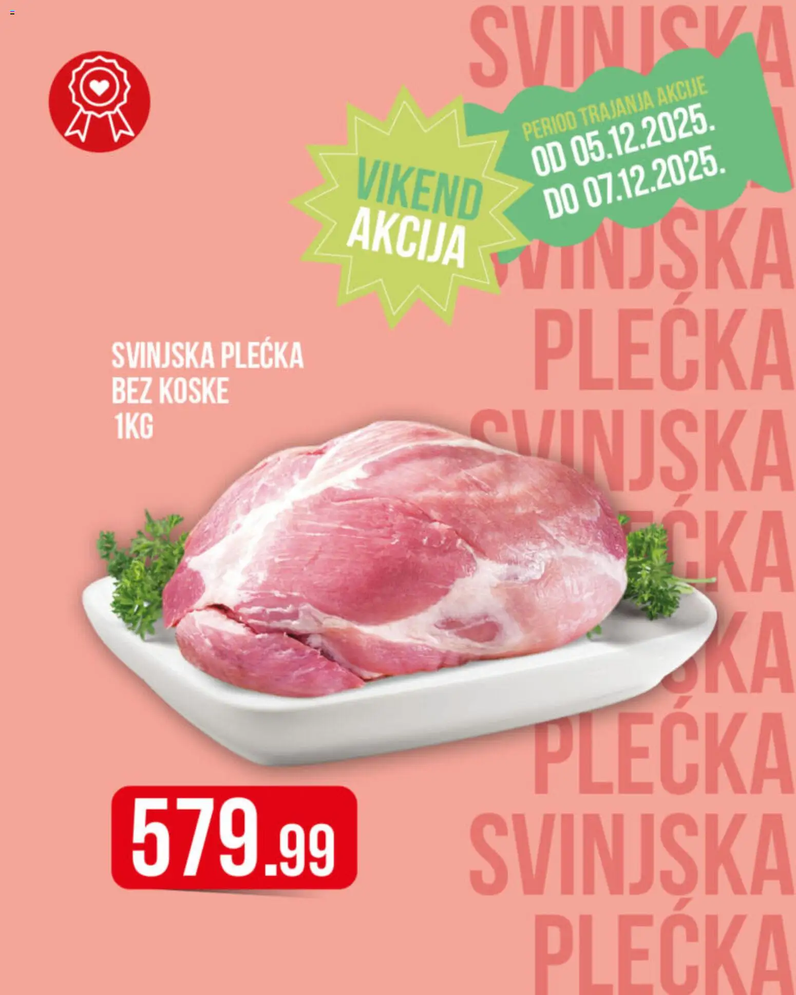 Metalac Proleter katalog - važi od 05.12.2025 | Strana: 1 | Proizvode: Svinjska plećka