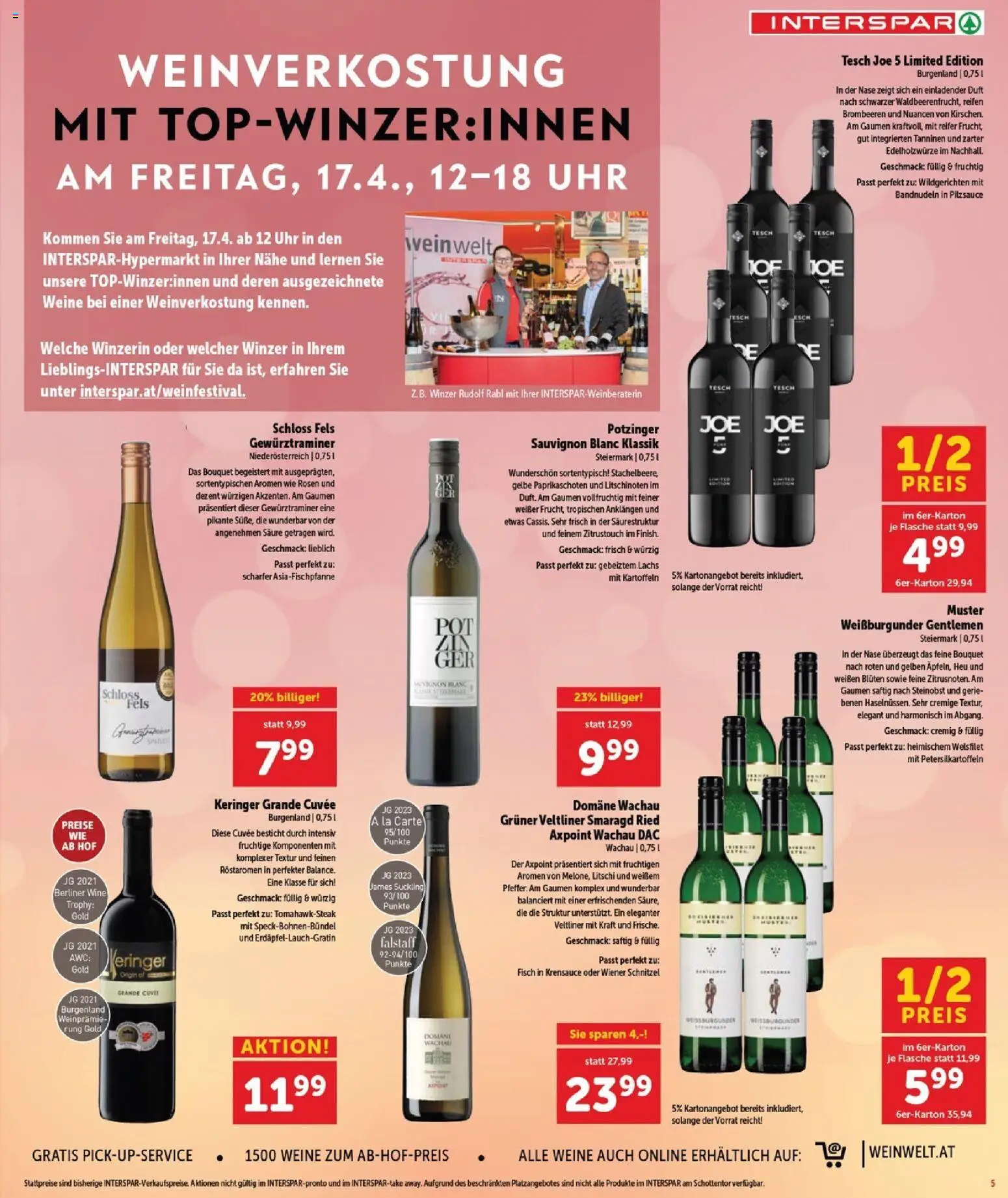 Interspar Flugblatt - Burgenland gültig ab 09.04.2026 | Seite: 5 | Produkte: Kartoffeln, Uhr, Duft, Fisch