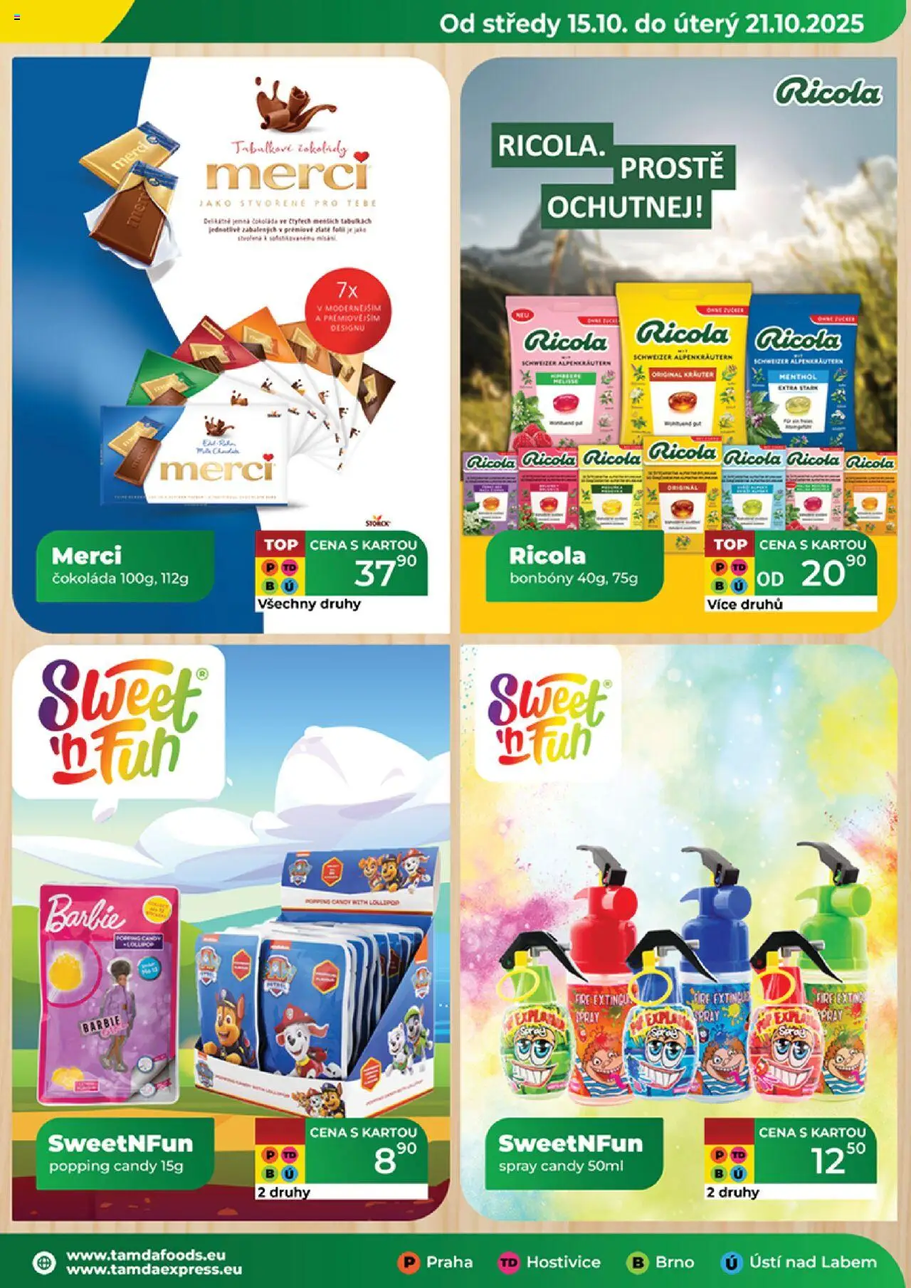 Tamda Foods leták od 15.10.2025 | Strana: 9 | Produkty: Čokoláda, Bonbóny, Merci, Barbie