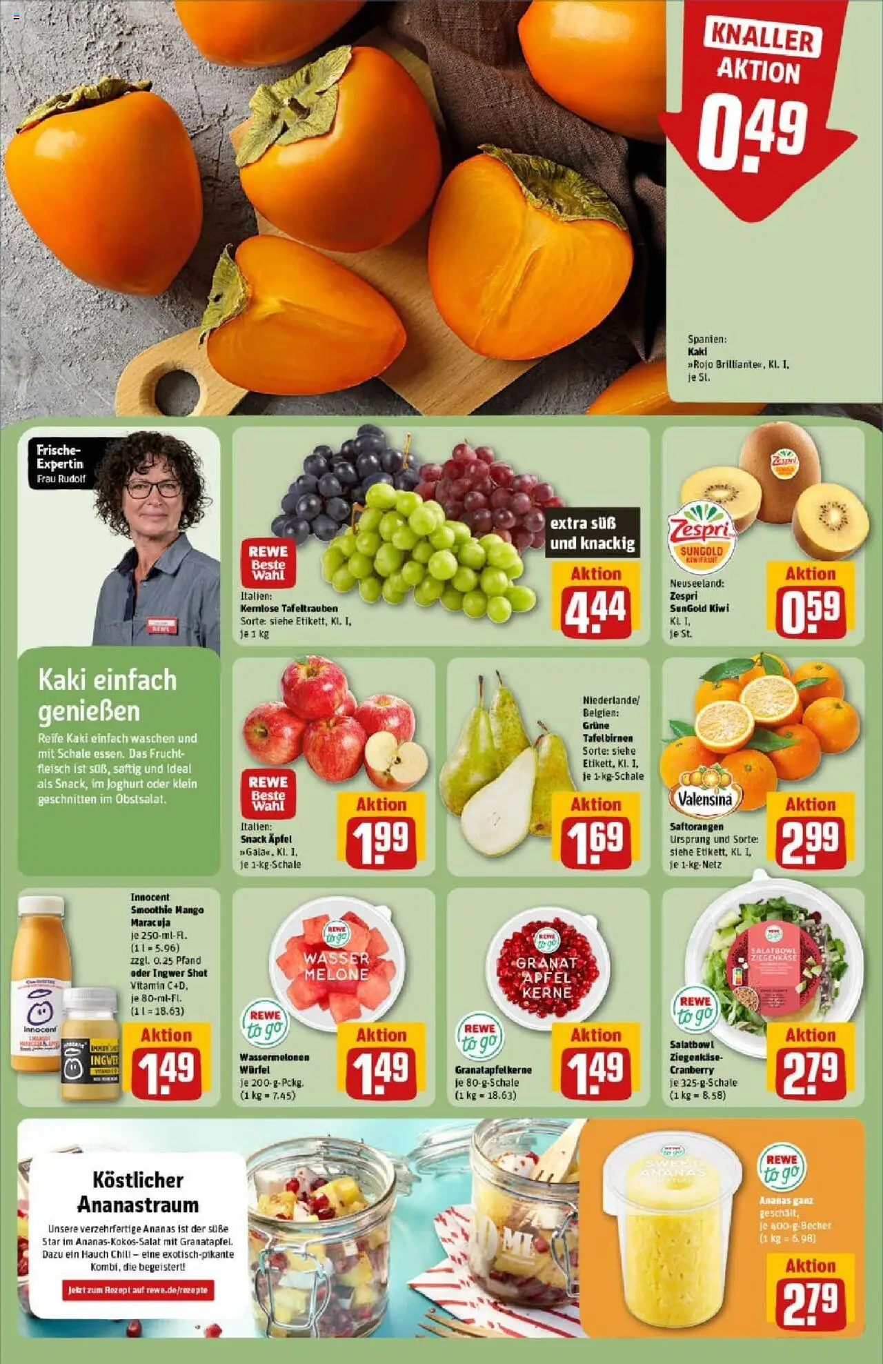 Rewe prospekt Wetzlar	 – gültig ab 13.10.2025 | Seite: 6 | Produkte: Ziegenkäse, Äpfel, Ananas, Chili