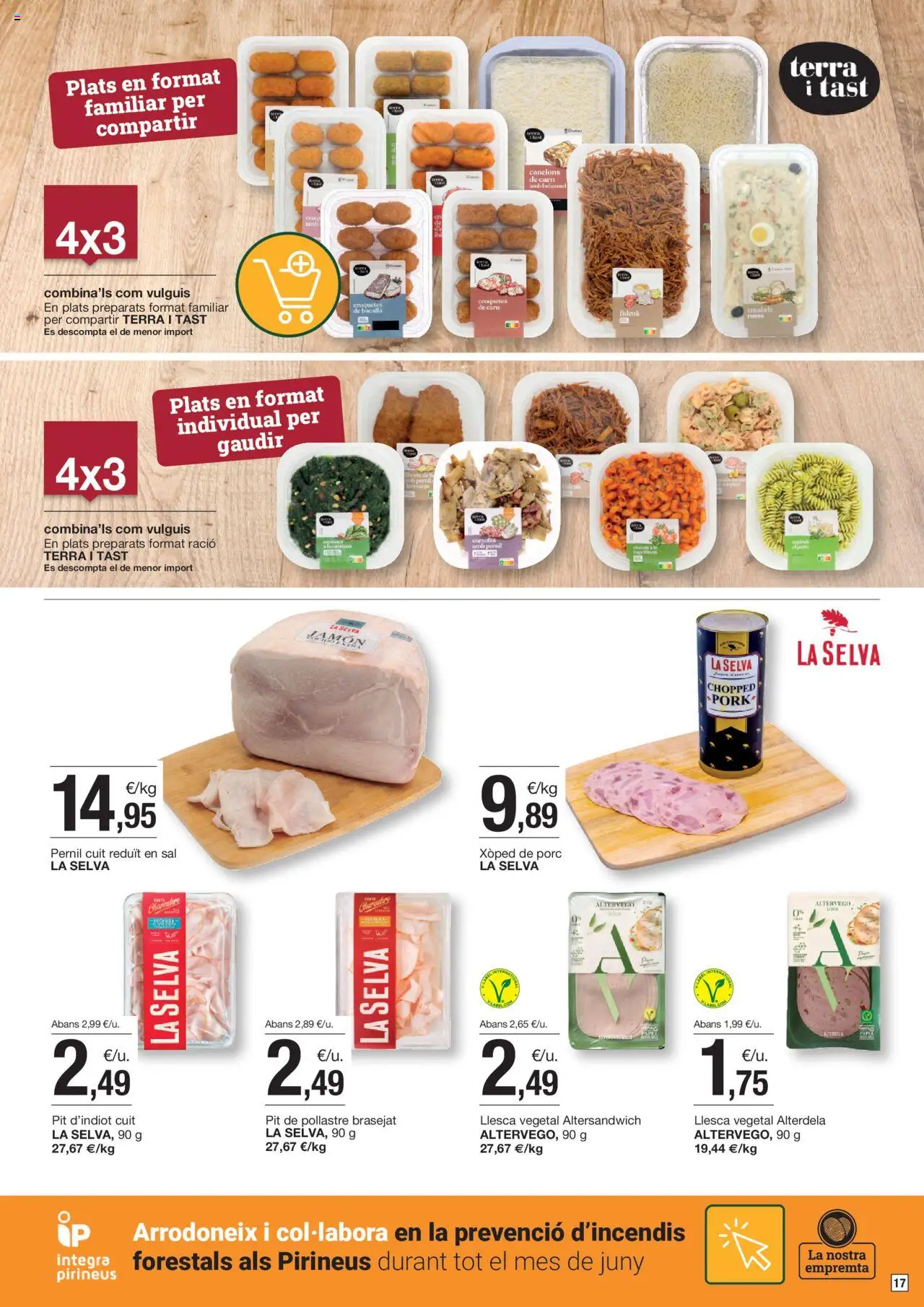 Bonpreu folleto │ válido desde el 10.06.2025 | Página: 17 | Productos: Jamón, Ensalada