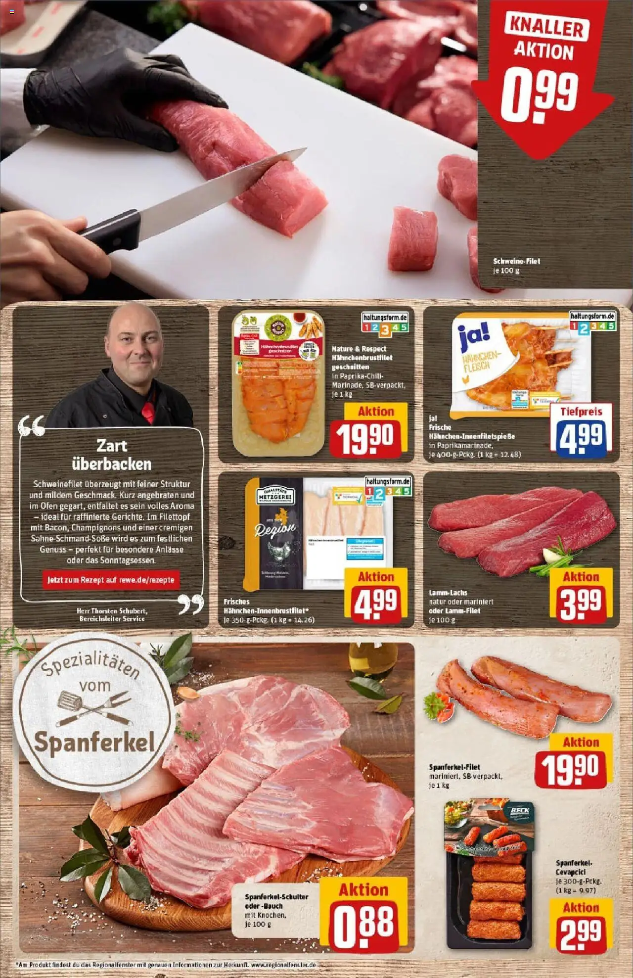 Rewe prospekt Uelzen	 - gültig ab dem 06.07.2025 | Seite: 8 | Produkte: Hahnchen, Schweinefilet, Champignons, Soße