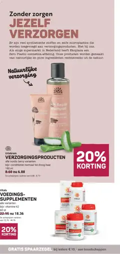 Ekoplaza - Folder week 47 - Voorbeeld van een folder van Ekoplaza, geldig van 19.11.2025 | Pagina: 20 | Producten: Supplementen, Shampoo, Conditioner, Citrompótló tabletta