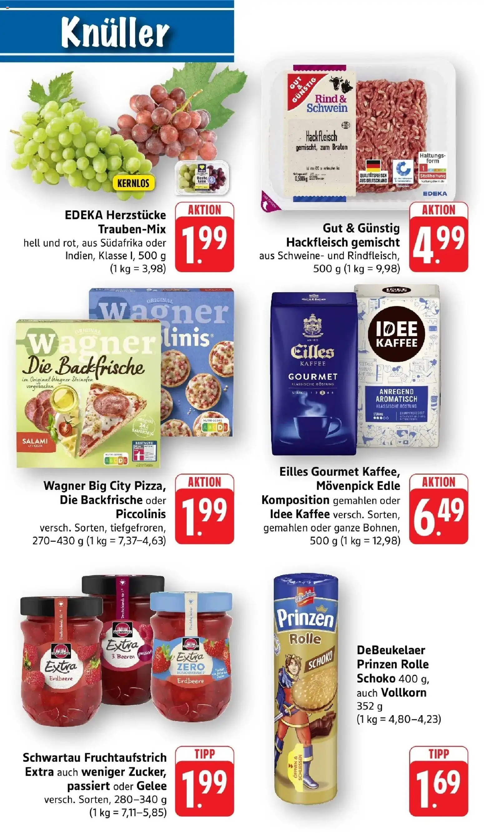 Edeka prospekt Neuhofen	 – gültig ab 05.04.2026 | Seite: 9 | Produkte: Kaffee, Salami, Pizza, Hackfleisch