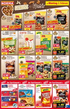 Norma Prospekt 	 ab 02.02.2026 gültig | Seite: 7 | Produkte: Waffeln, Obst, Chili, Kürbis