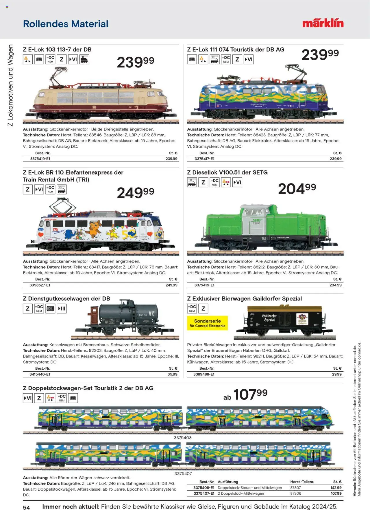 Conrad  Modellbahn Katalog - gültig ab dem 25.08.2025 | Seite: 56