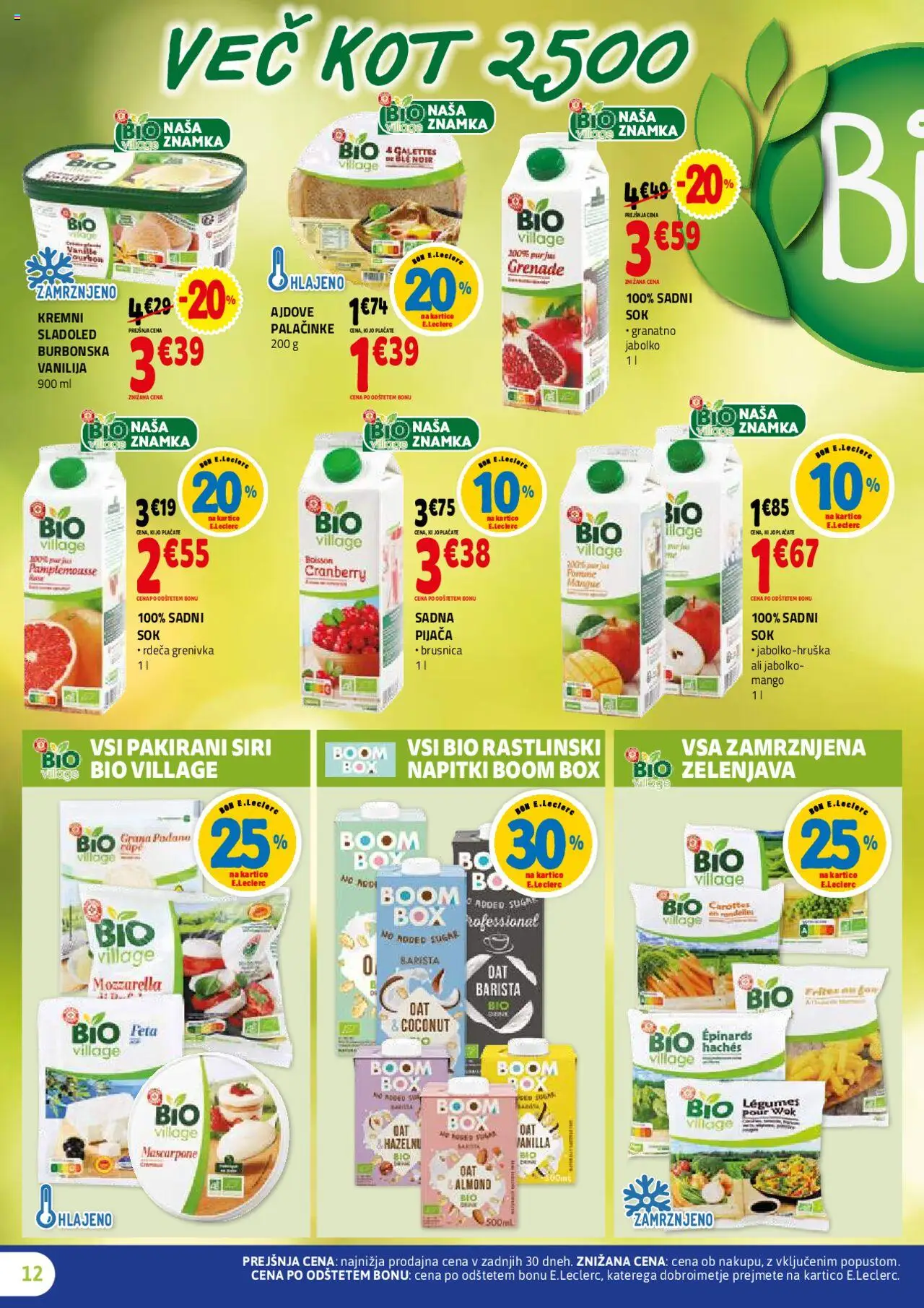 E.leclerc katalog │ velja od 30.07.2025 | Stran: 12 | Izdelki: Napitki, Palačinke, Sladoled, Grenivka
