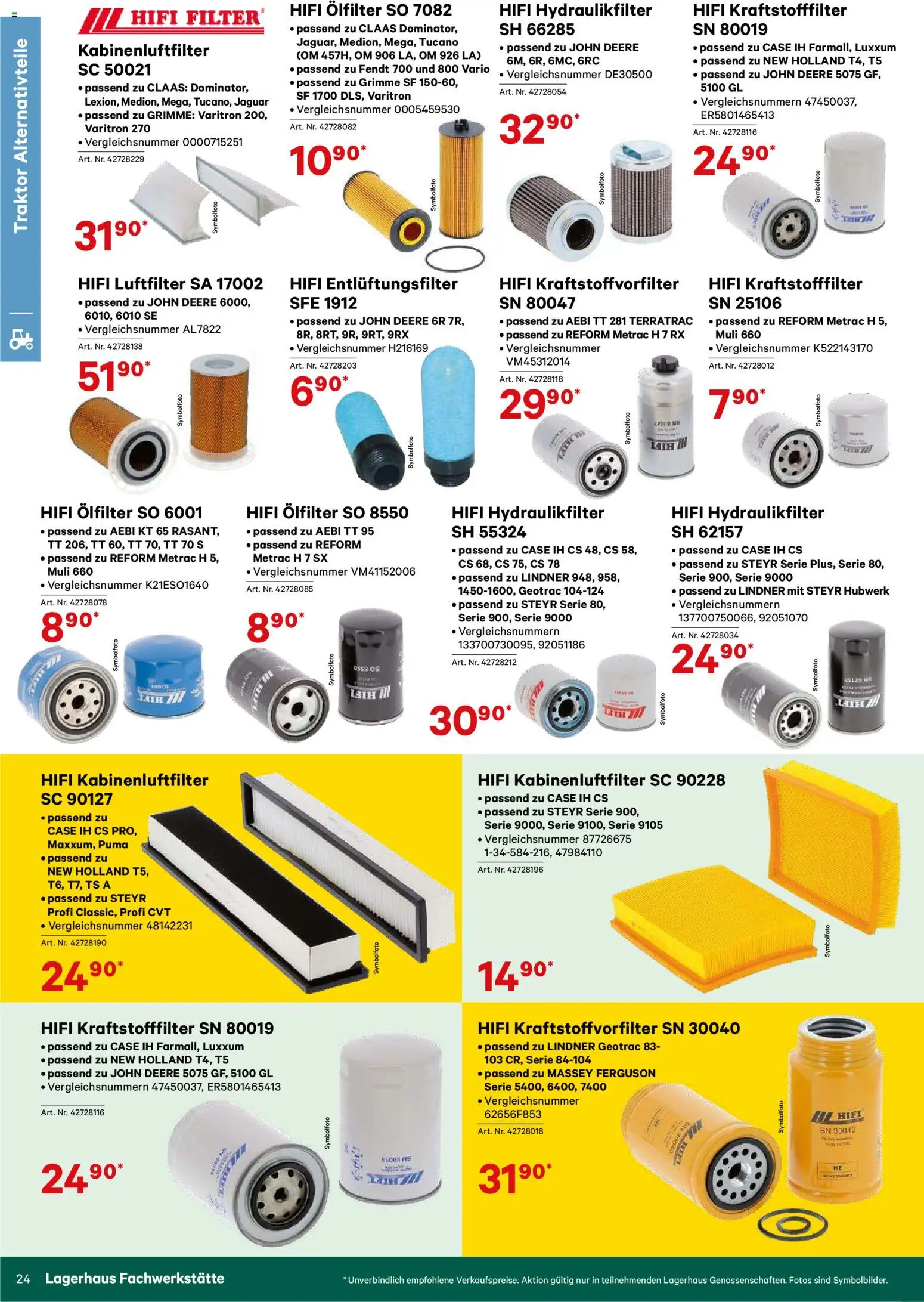 Lagerhaus Verschleißteile & Zubehör gültig ab 01.01.2026 | Seite: 24