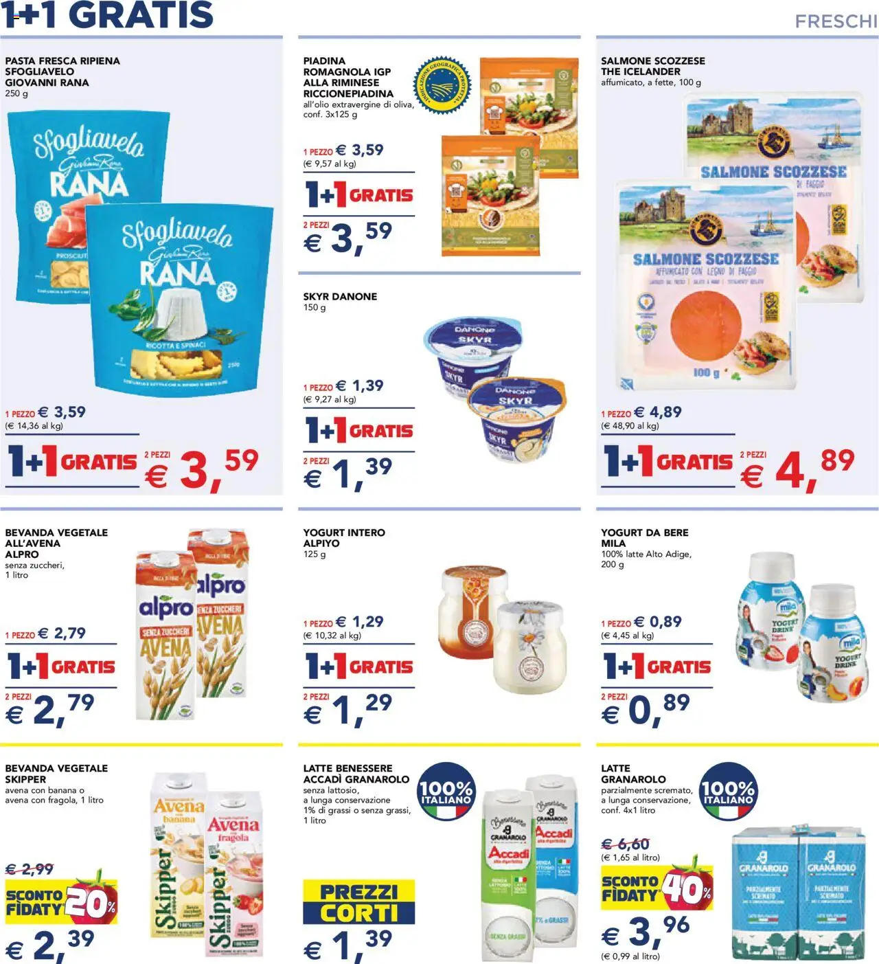 Volantino Esselunga S del 28.08.2025 | Pagina: 3 | Prodotti: Salmone, Pasta, The, Piadina