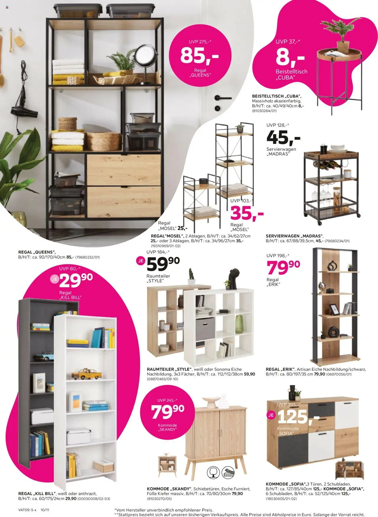 Mömax Prospekt aktuell gültig ab 09.09.2025 | Seite: 10 | Produkte: Kommode, Regal