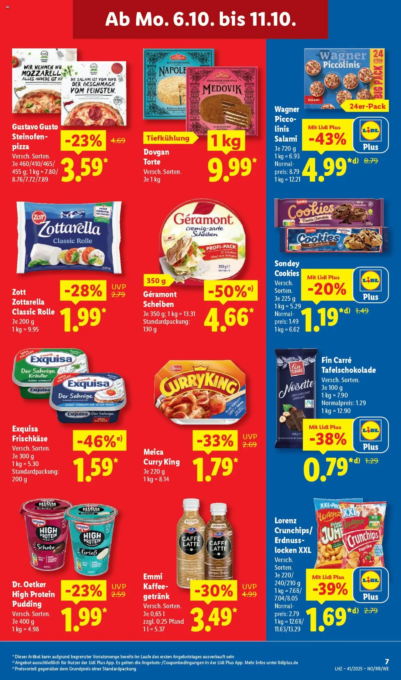 Lidl Prospekt Düsseldorf – gültig ab 06.10.2025 | Seite: 15 | Produkte: Geramont, Schokolade, Pudding, Meica