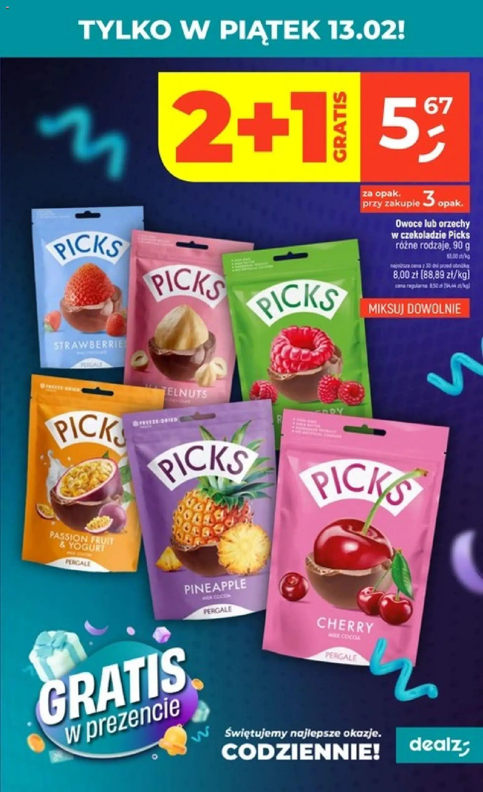 Dealz Gazetka od 12.02.2026 | Strona: 3 | Produkty: Orzechy, Owoce