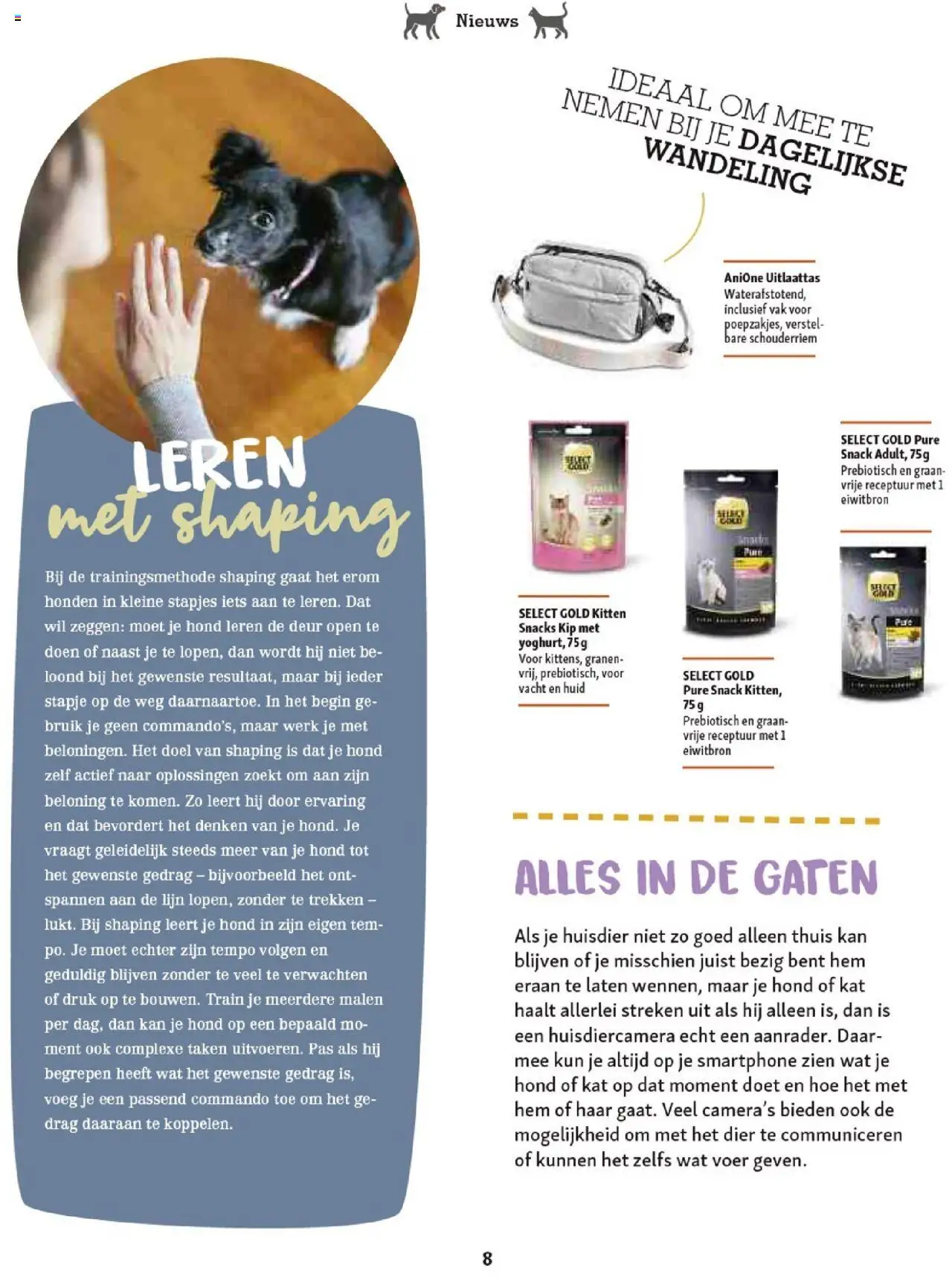 {H1} | Pagina: 8 | Producten: Smartphone, Lijn, Kip, Snacks
