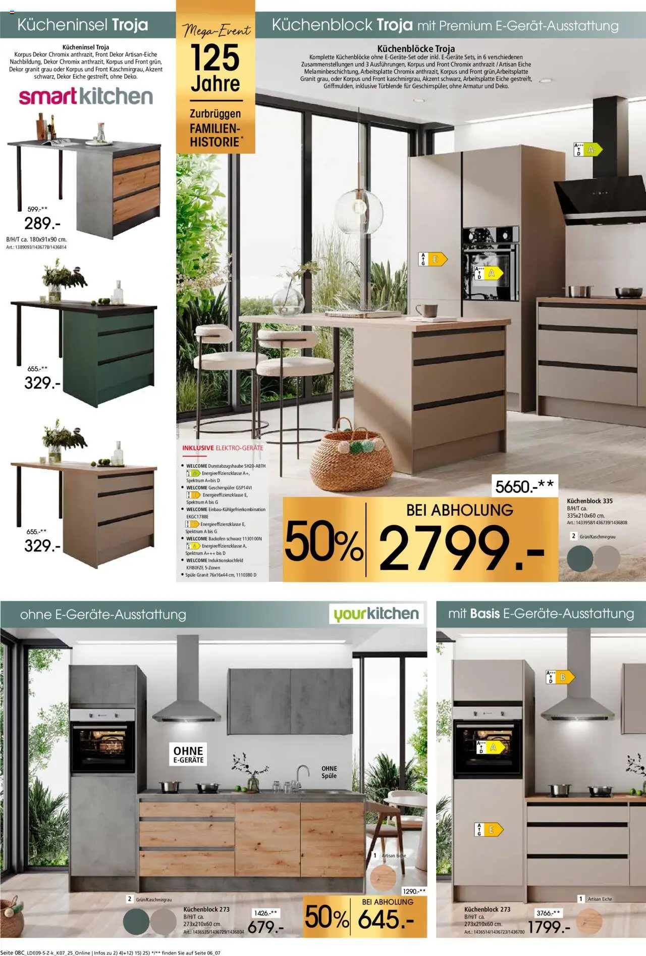 Zurbrüggen - Küchen für Ihr Zuhause – gültig ab 14.09.2025 | Seite: 14 | Produkte: Geschirrspüler, Küchenblock, Armatur, Backofen