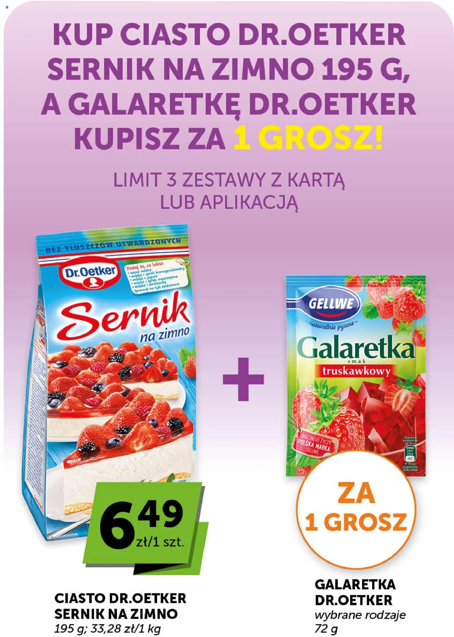 Groszek gazetka od 30.04.2026 | Strona: 16 | Produkty: Karta, Galaretka, Ciasto, Mleka