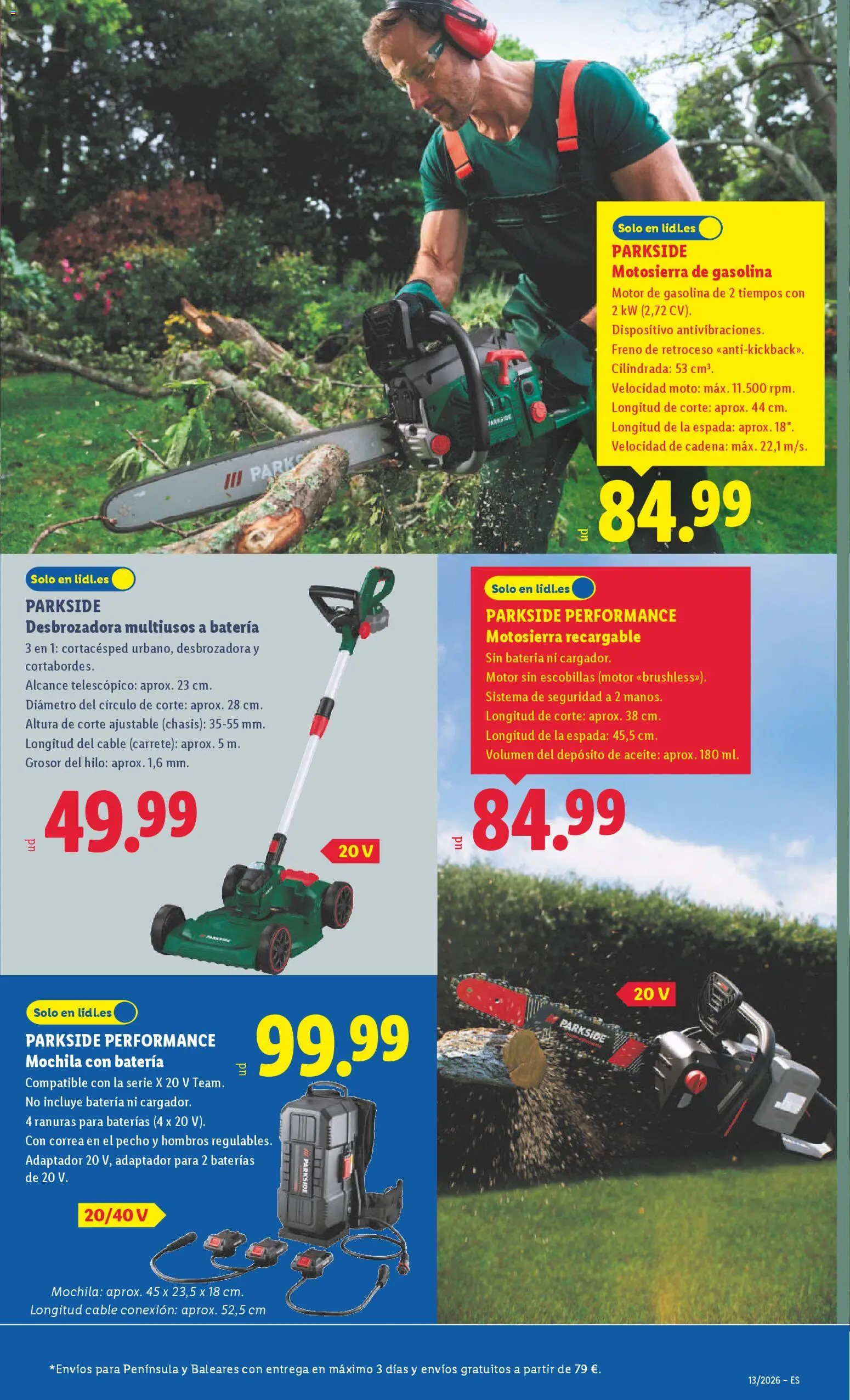 Lidl folleto de bazar │ válido desde el 23.03.2026 | Página: 5 | Productos: Aceite, Mochila, Cable, Απολυμαντικό