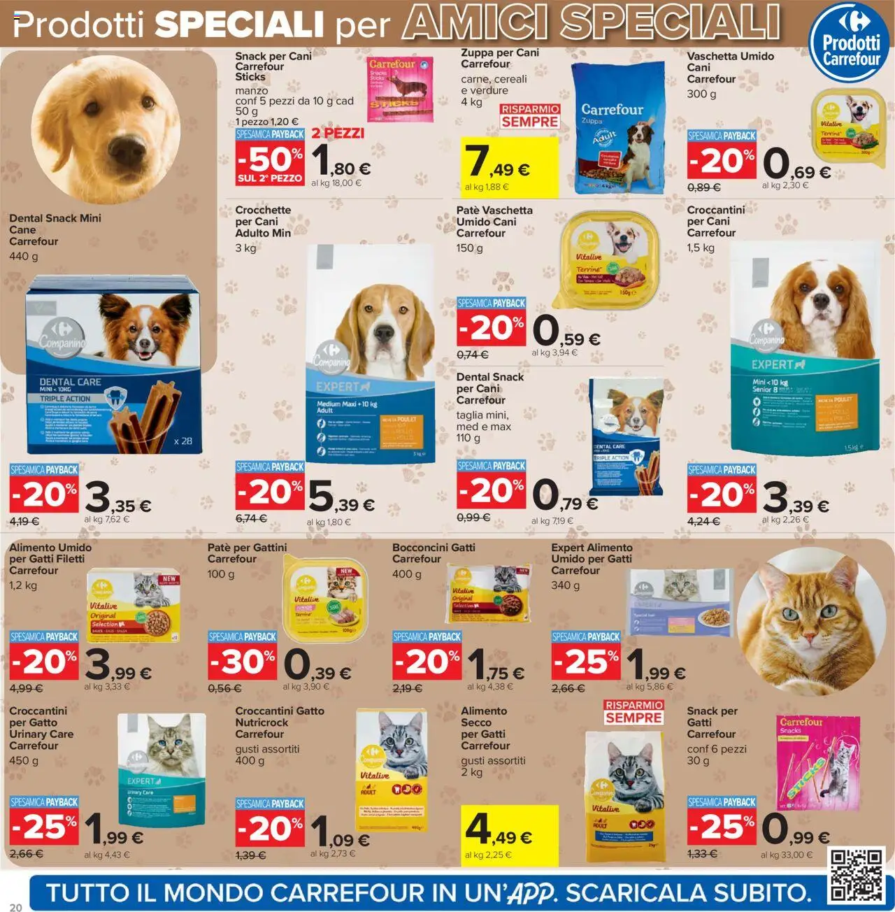 Volantino Carrefour del 15.09.2025 | Pagina: 20 | Prodotti: Paté, Cereali, Verdure, Crocchette