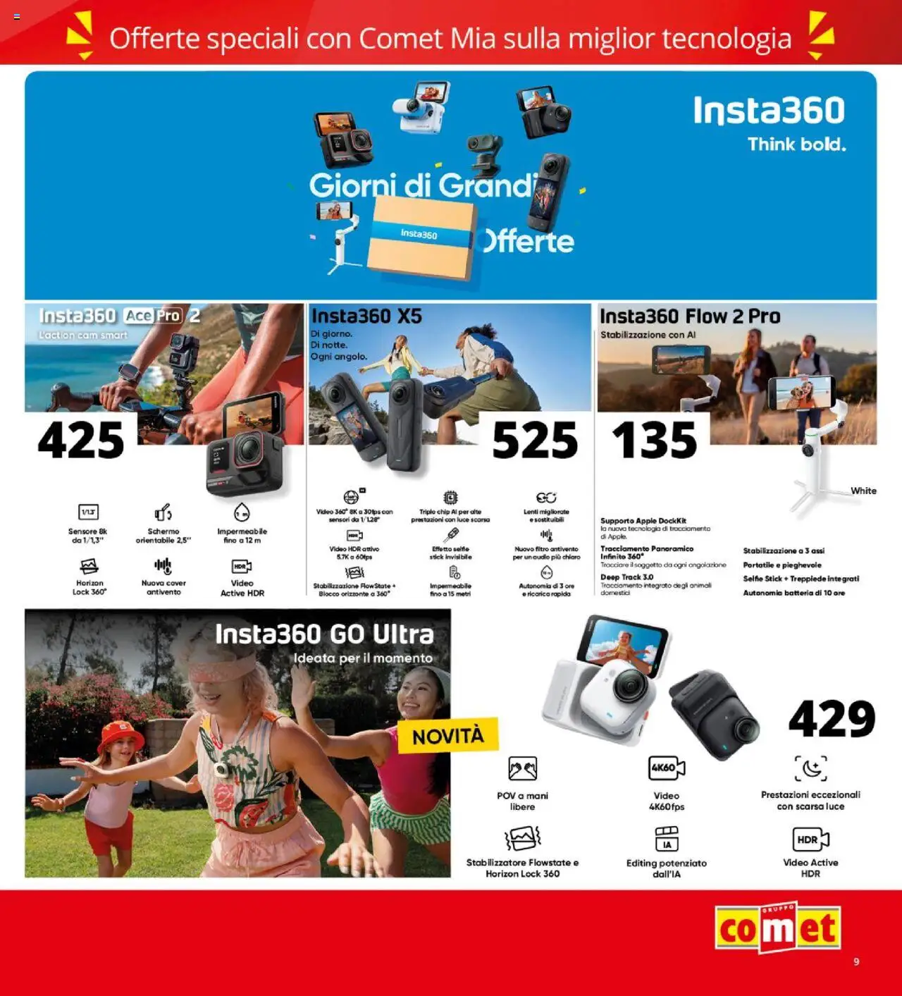 Volantino Comet del 09.10.2025 | Pagina: 9 | Prodotti: Schermo, Video, Audio, Batteria