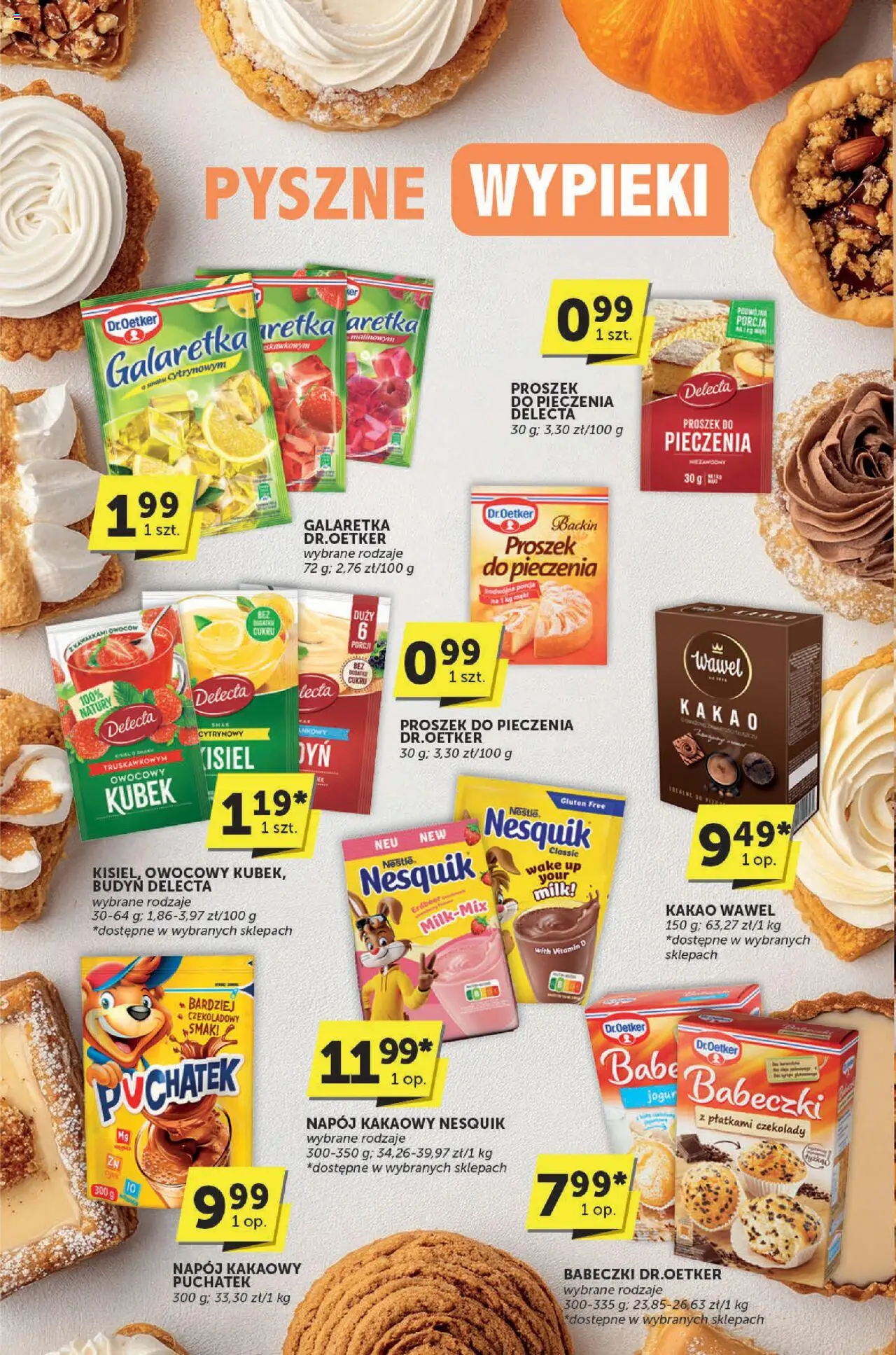Euro Sklep Gazetka - Katalog od 16.10.2025 | Strona: 16 | Produkty: Czekolady, Galaretka, Kakao, Babeczki