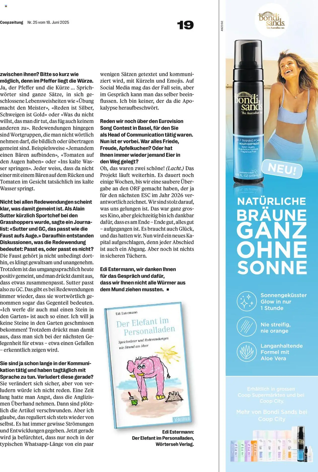 Coop Magazin ab 18.06.2025 | Seite: 19 | Produkte: Eier, Tomaten, Wasser, Fall