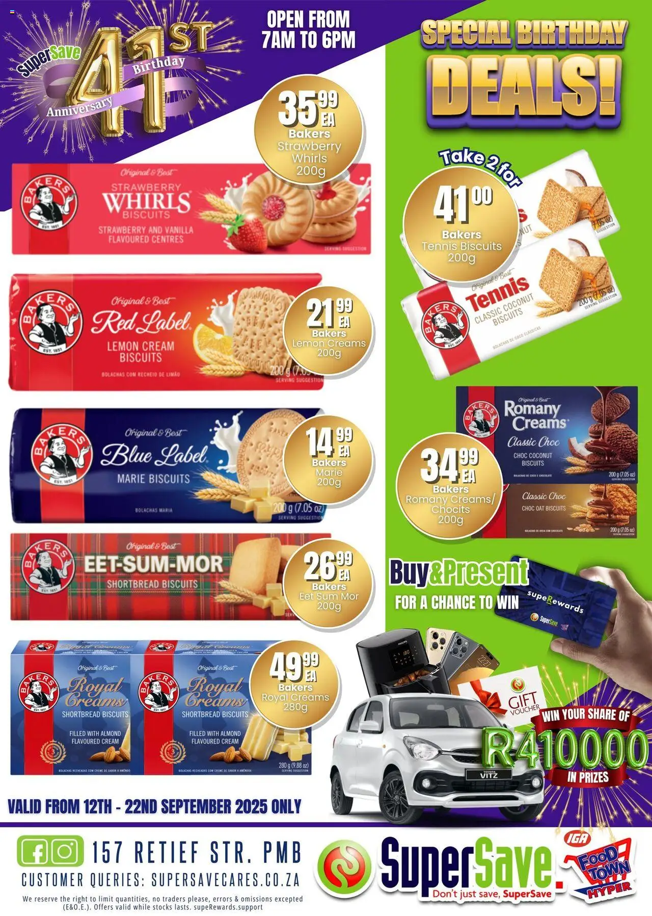 New Super Save catalogue – valid from 16.09.2025 | Page: 4 | Products: Biscuits, Cream, Lemon