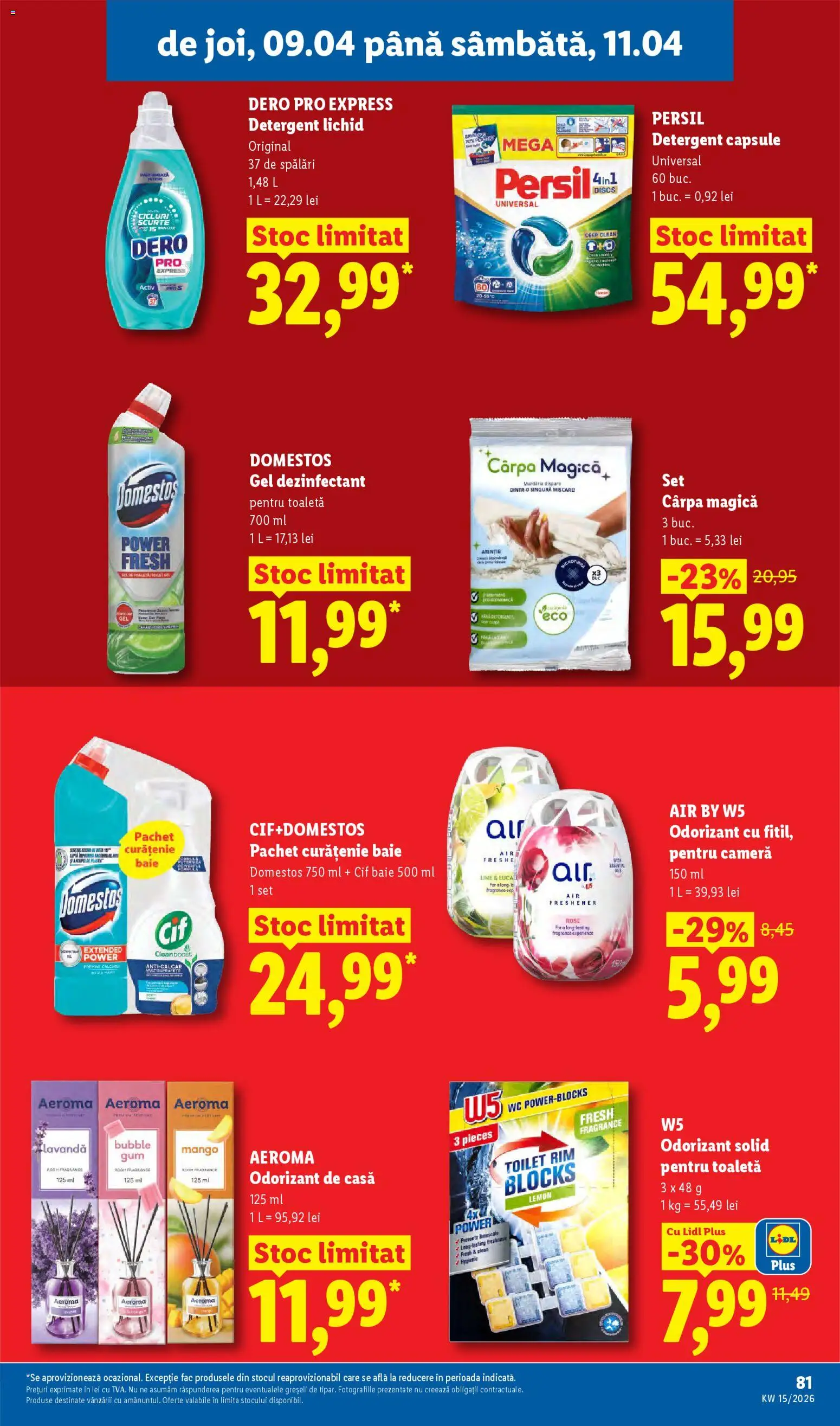 Noul catalog Lidl – valabil de la 06.04.2026 | Pagină: 81 | Produse: Pomelo, Cameră, Detergent, Mango