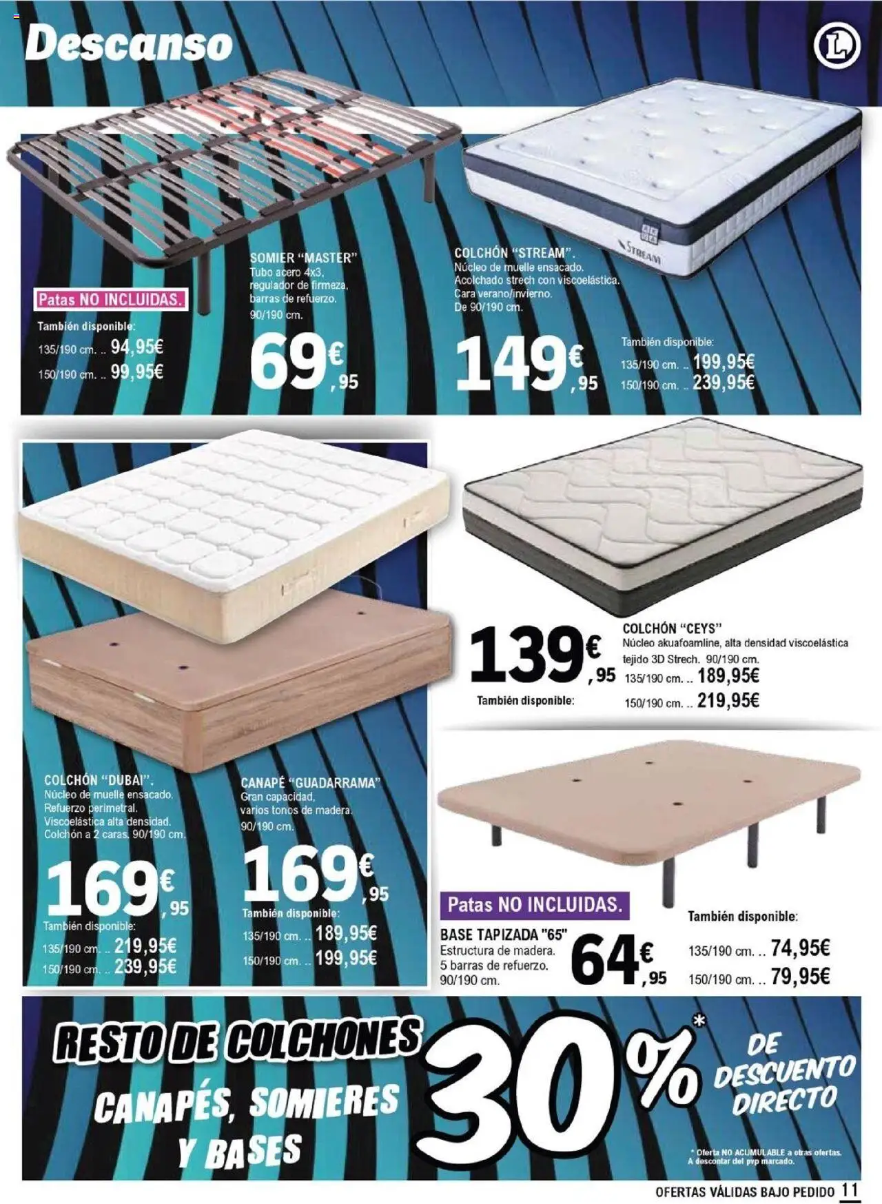 E.Leclerc folleto │ válido desde el 10.09.2025 | Página: 11 | Productos: Somier, Colchon