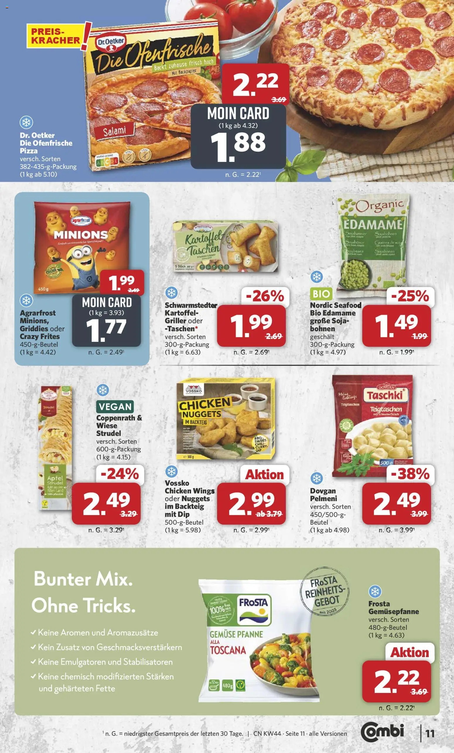 Combi Prospekt 	 – gültig ab 27.10.2025 | Seite: 12 | Produkte: Äpfel, Ofenfrische, Frosta, Pizza