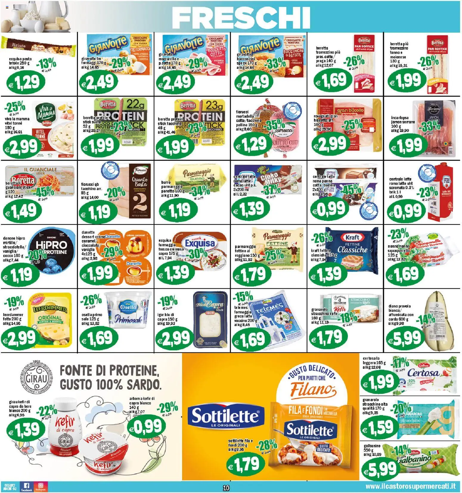 Volantino Il Castoro del 29.10.2025 | Pagina: 10 | Prodotti: Sale, Tonno, Cacao, Guanciale