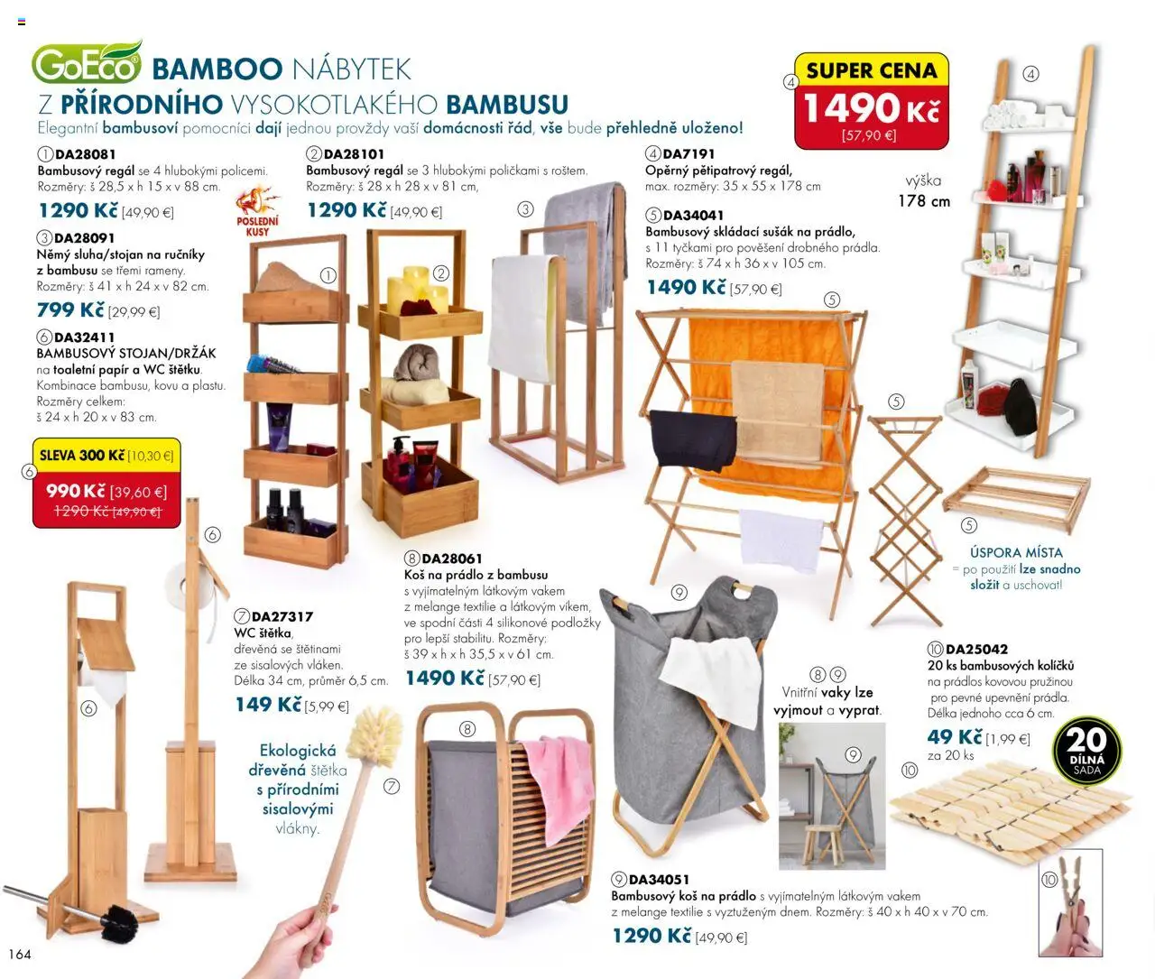 Dedra Katalog 8 2025 │ platný od 25.07.2025 | Strana: 64 | Produkty: Regál, Kôš na prádlo, Wc