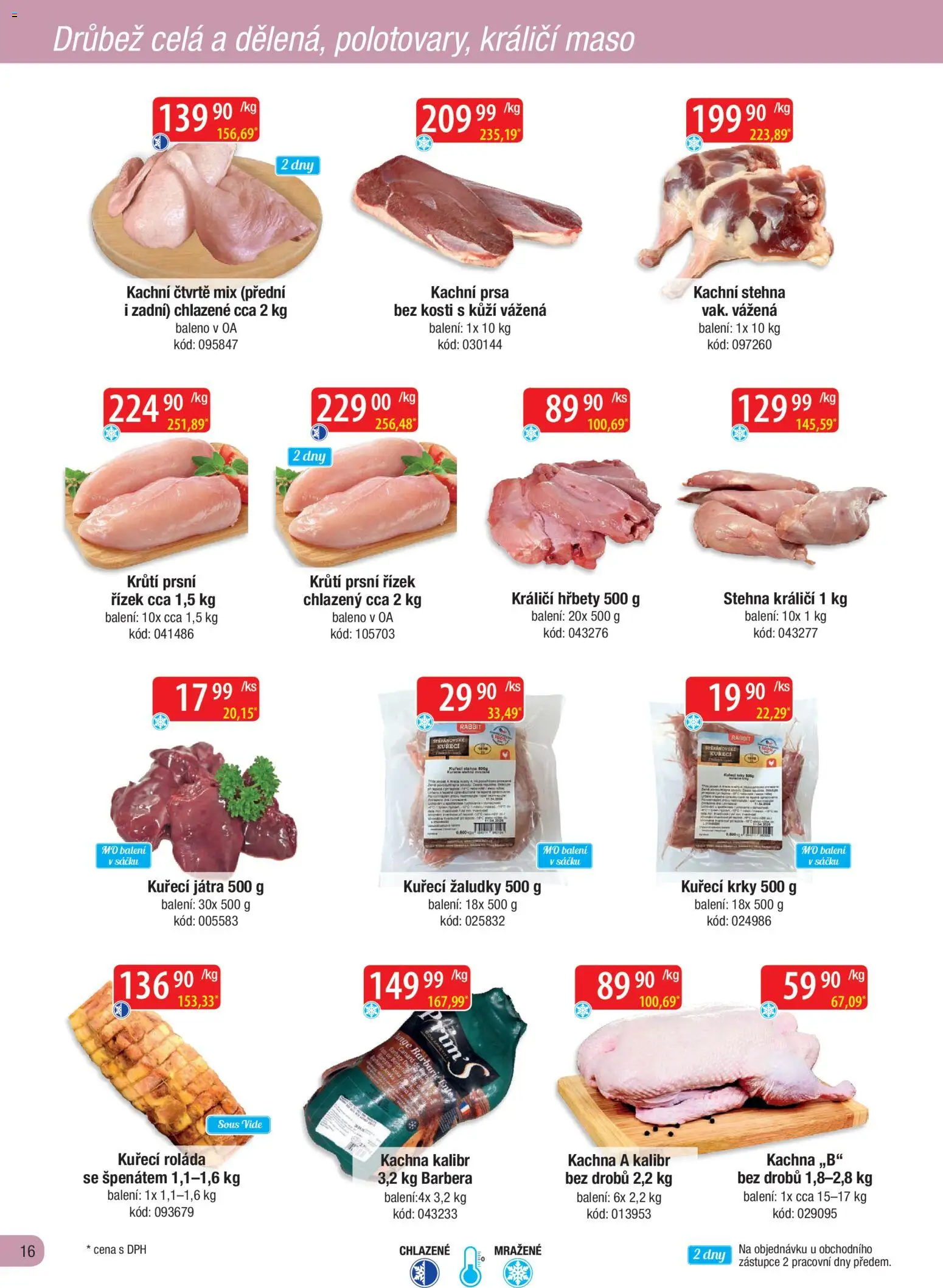 Astur & Qanto leták - Velkoobchod fresh 03/2026 od 01.03.2026 | Strana: 16 | Produkty: Sous vide, Kuřecí Játra, Kachní prsa, Maso