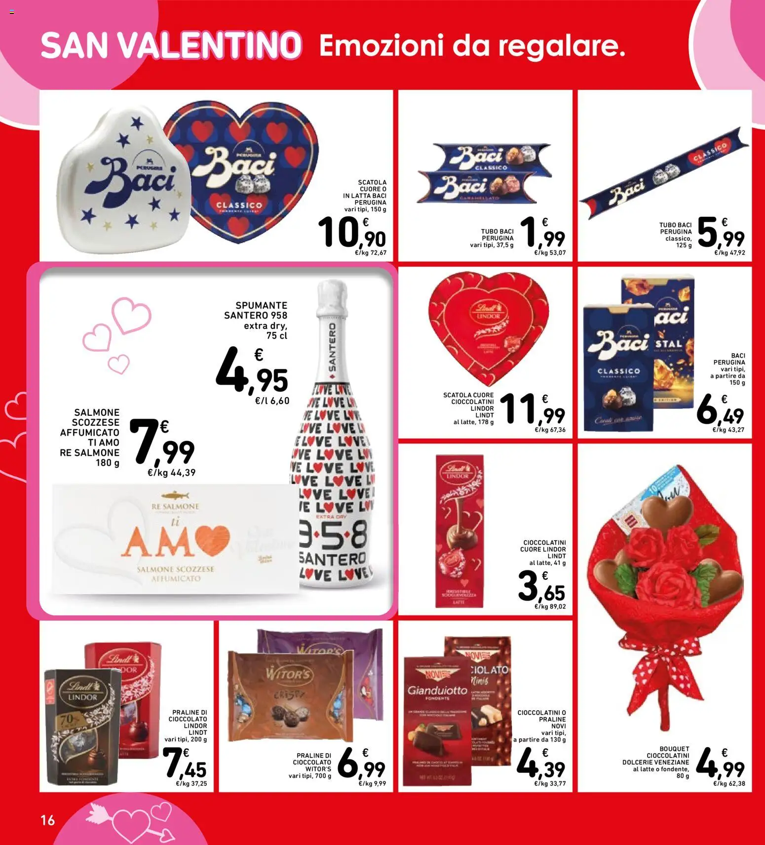 Volantino Spazio Conad del 13.02.2026 | Pagina: 16 | Prodotti: Latte, Tubo, Spumante, Scatola