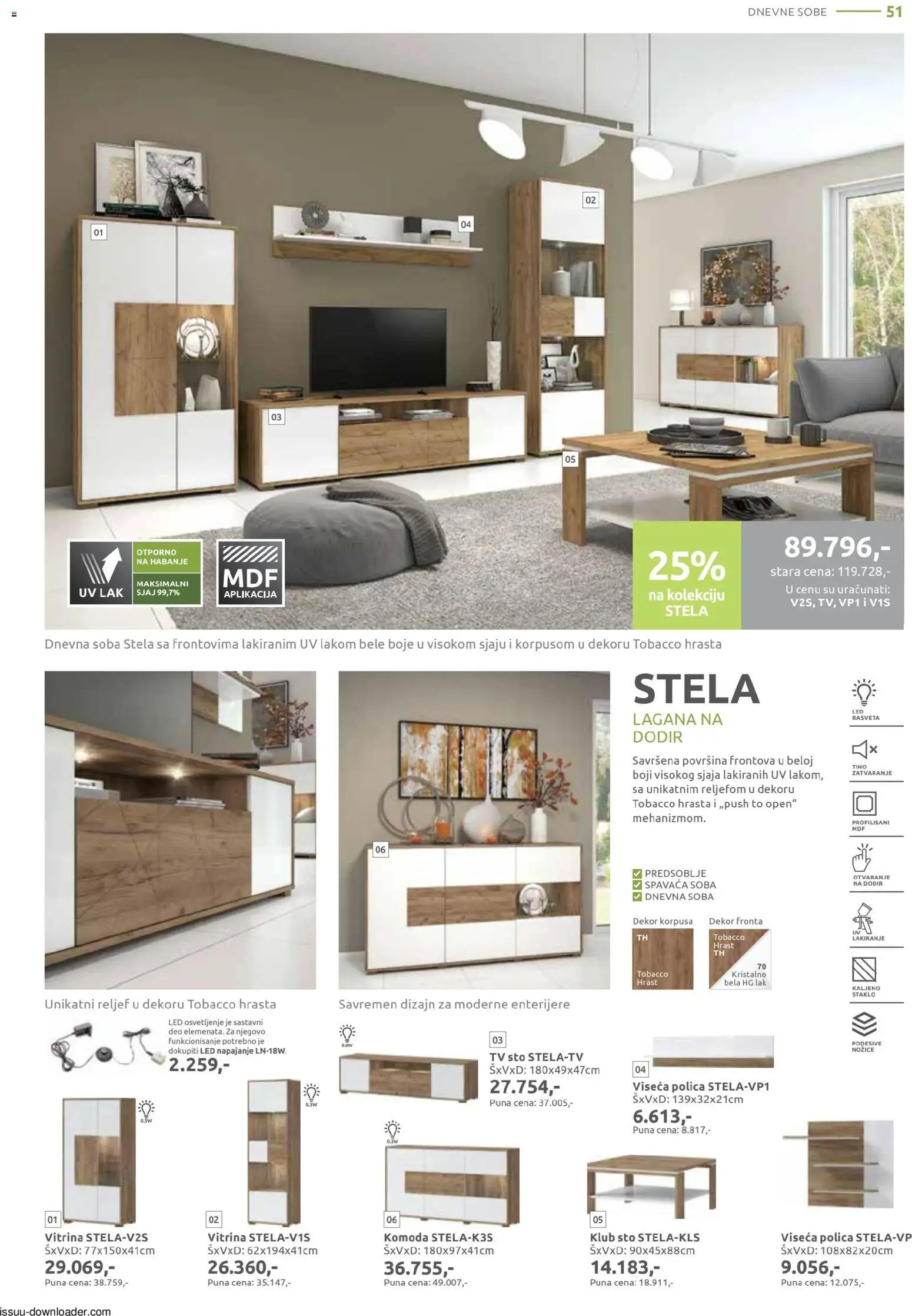 Jela katalog - važi od 09.02.2026 | Strana: 51 | Proizvode: Komoda, Polica, Sto