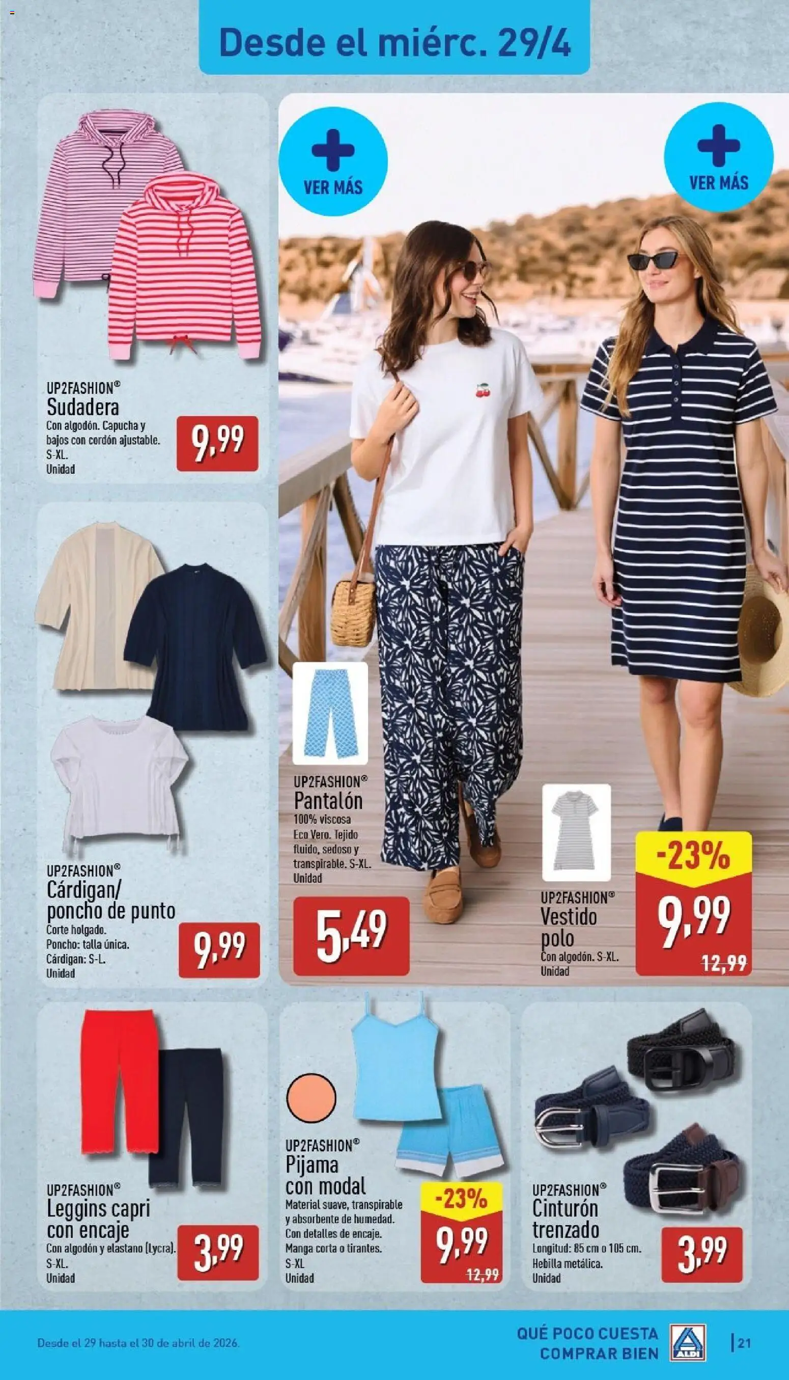 Aldi folleto Canarias │ válido desde el 27.04.2026 | Página: 21 | Productos: Sudadera, Pijama, Cinturón