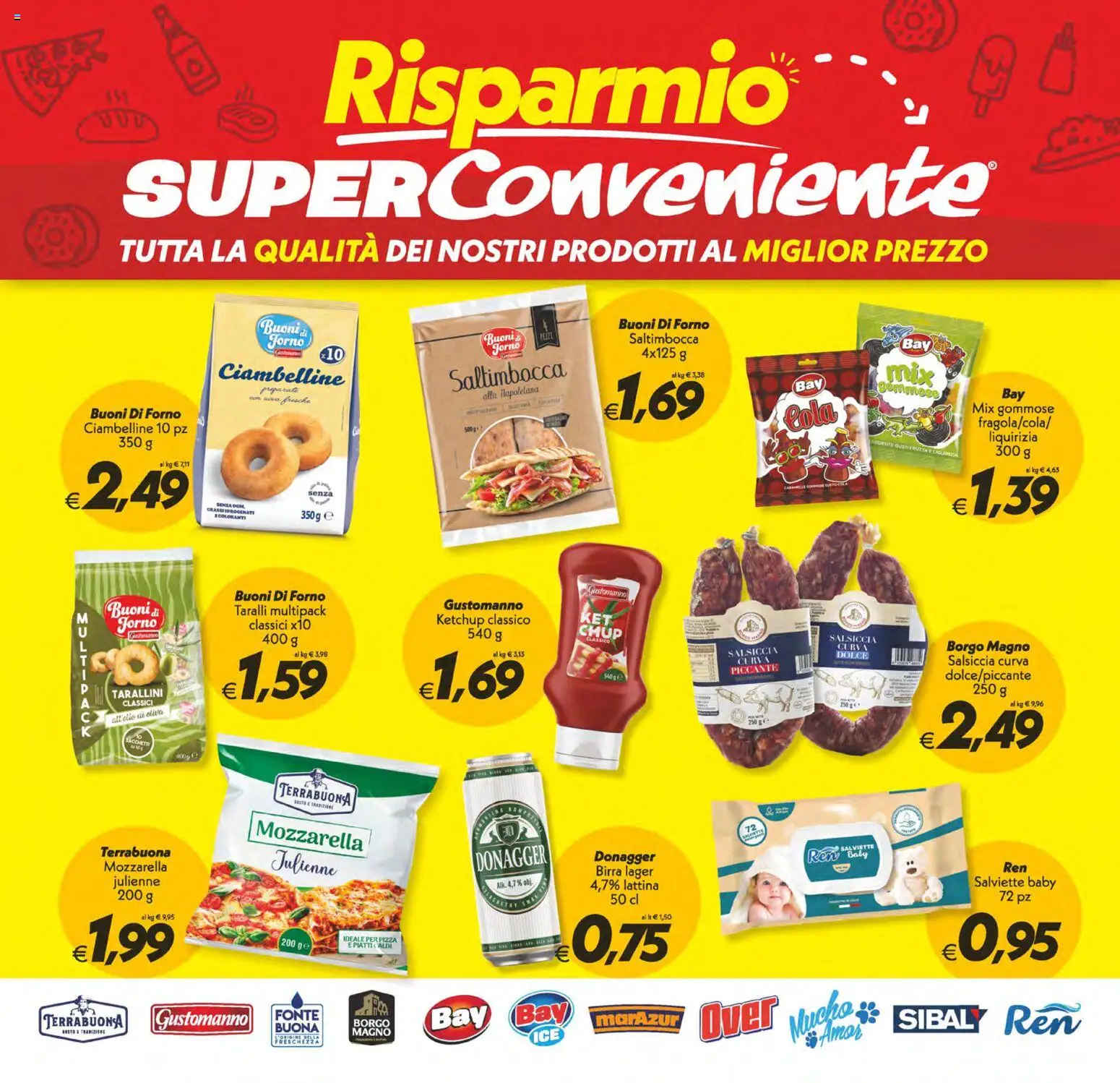 Volantino SuperConveniente del 17.04.2026 | Pagina: 20 | Prodotti: Pizza, Ketchup, Mozzarella, Forno