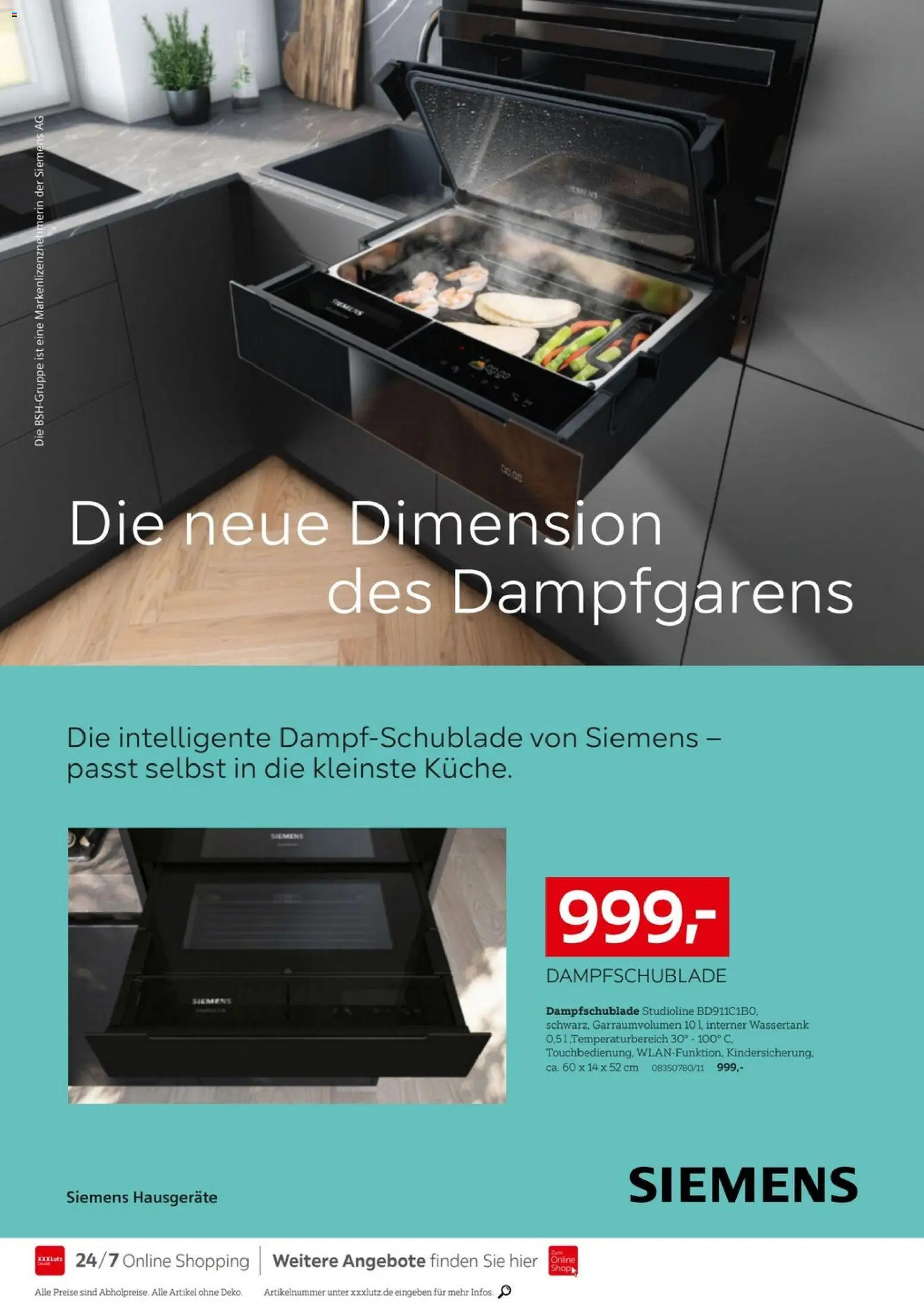 XXXLutz Nr. 1 bei Küchen – gültig ab 11.04.2026 | Seite: 8 | Produkte: Siemens