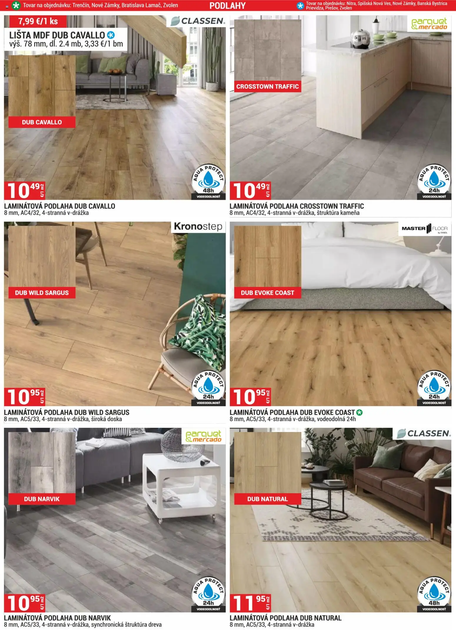 Nové Merkury Market akcie – leták je platný od 01.02.2026 | Strana: 22 | Produkty: Podlaha, Laminátová podlaha