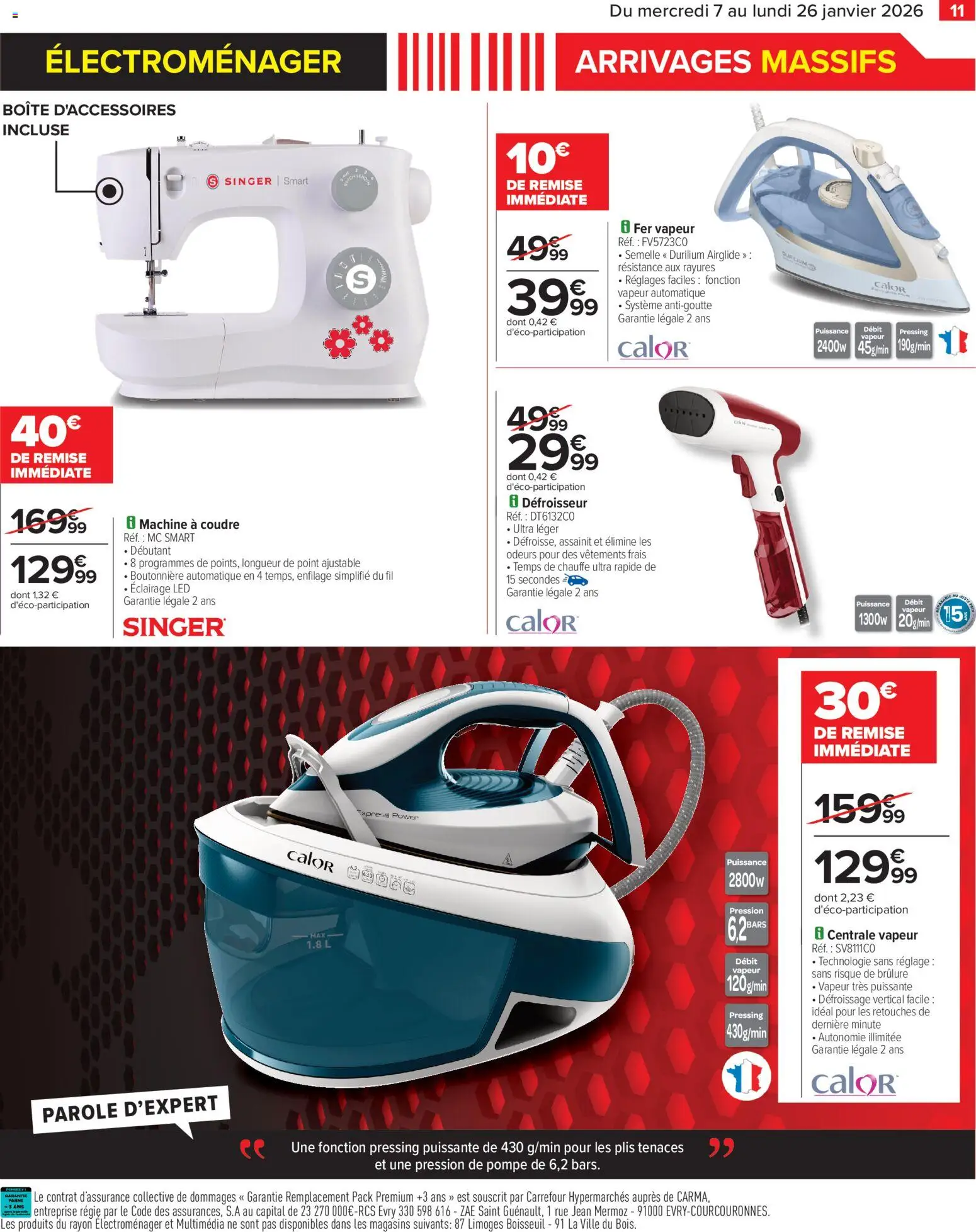 {H1} | Page: 13 | Produits: Machine à coudre, Centrale vapeur, Vêtements