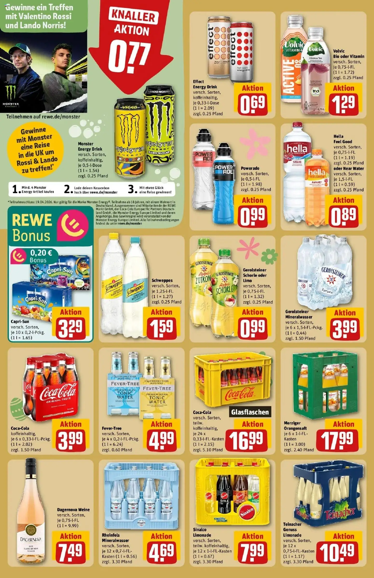 Rewe Prospekt Köln / Porz Wahn	 – gültig ab 30.03.2026 | Seite: 18 | Produkte: Capri sun, Hella, Powerade, Volvic