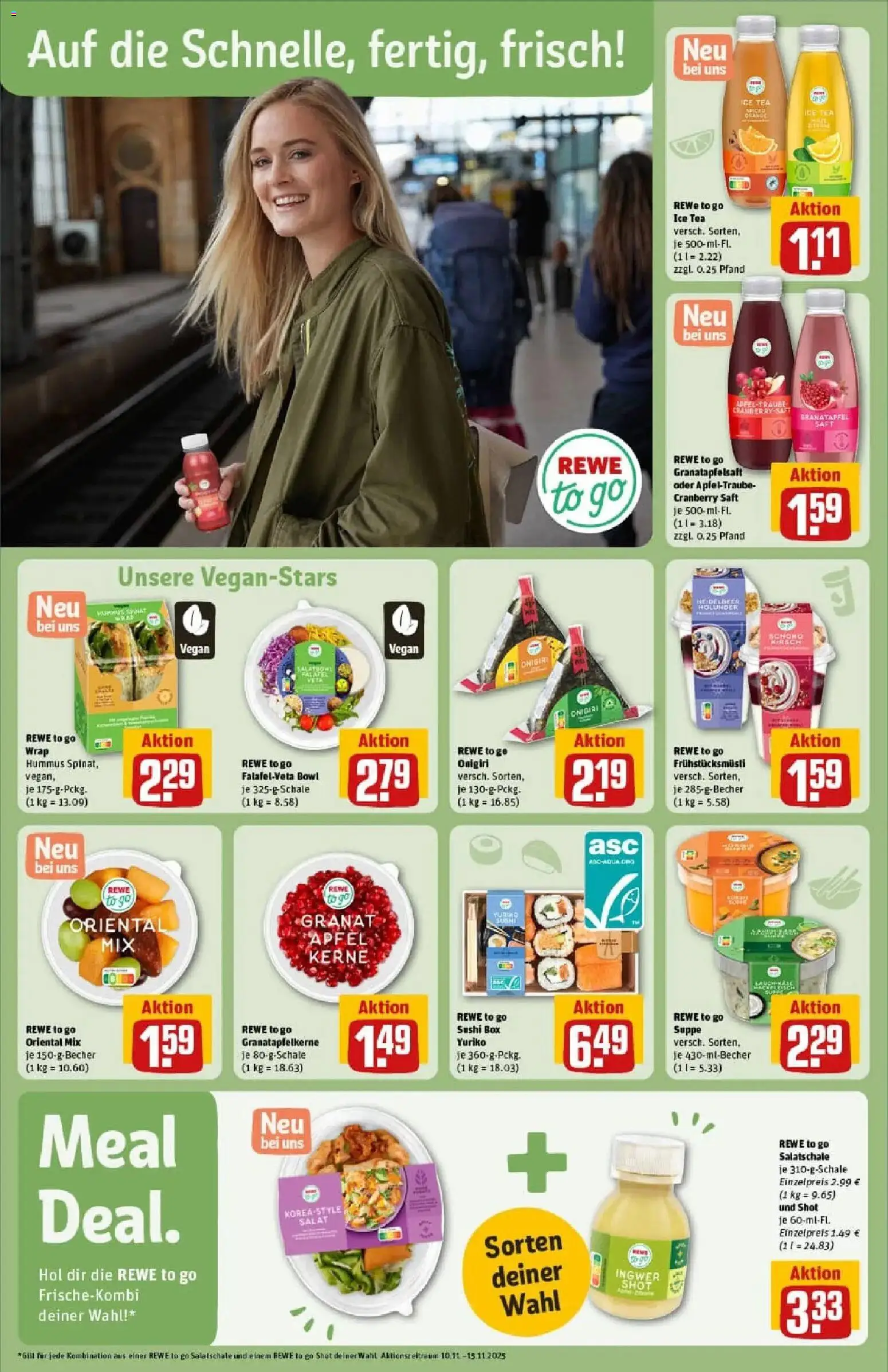 Rewe prospekt Herne	 – gültig ab 10.11.2025 | Seite: 25 | Produkte: Granatapfel, Box, Äpfel, Salat