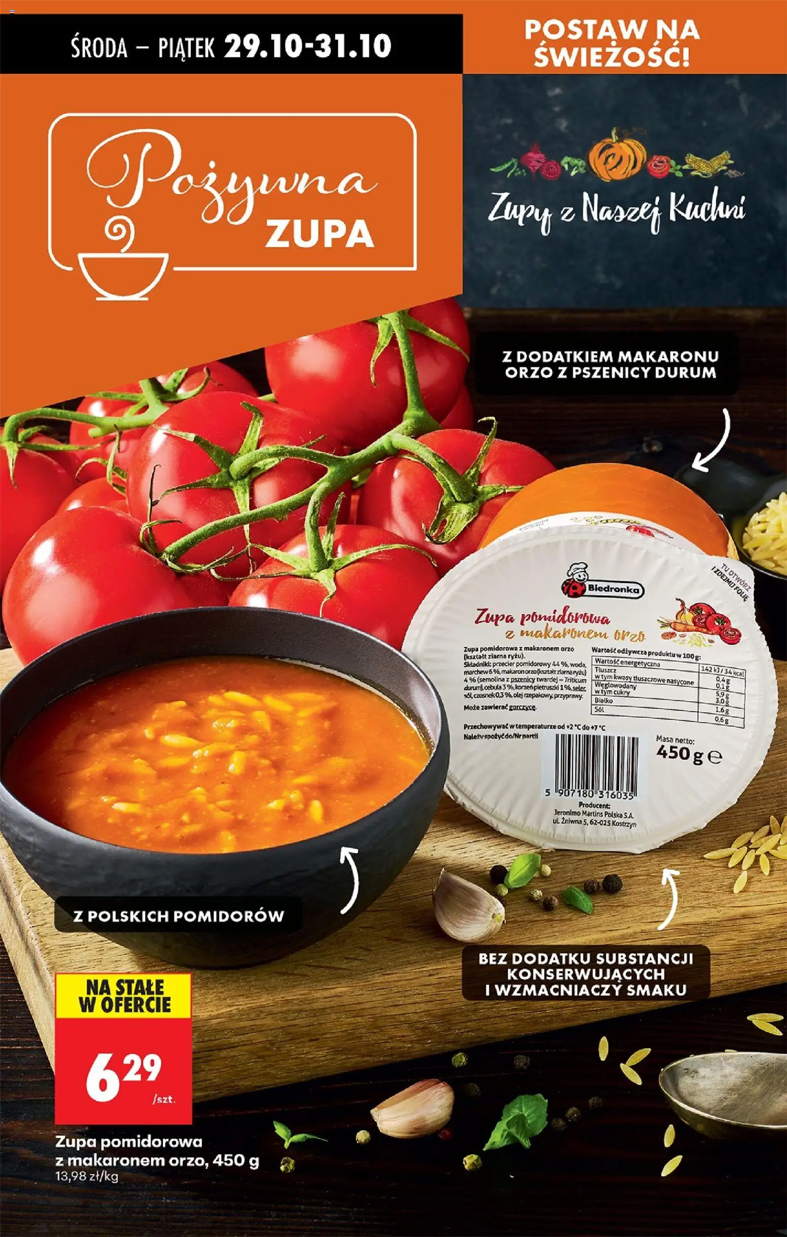 Biedronka gazetka - Oferta w tym tygodniu od 29.10.2025 | Strona: 57 | Produkty: Czosnek, Makaron orzo, Zupa, Olej