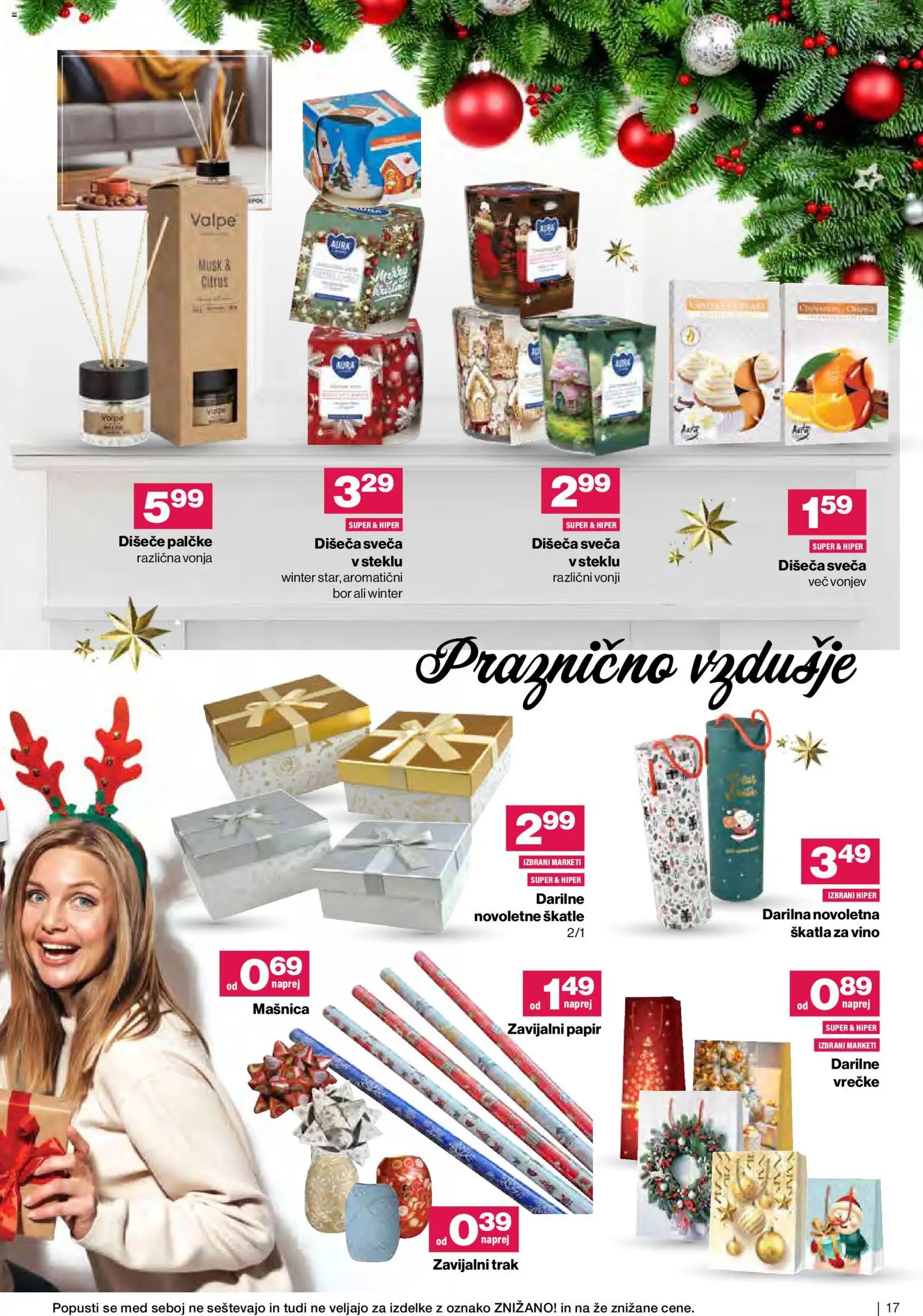 Novi Mercator katalog ponudbe – veljaven od 19.11.2025 | Stran: 17 | Izdelki: Škatle, Sveča, Skatla, Vino